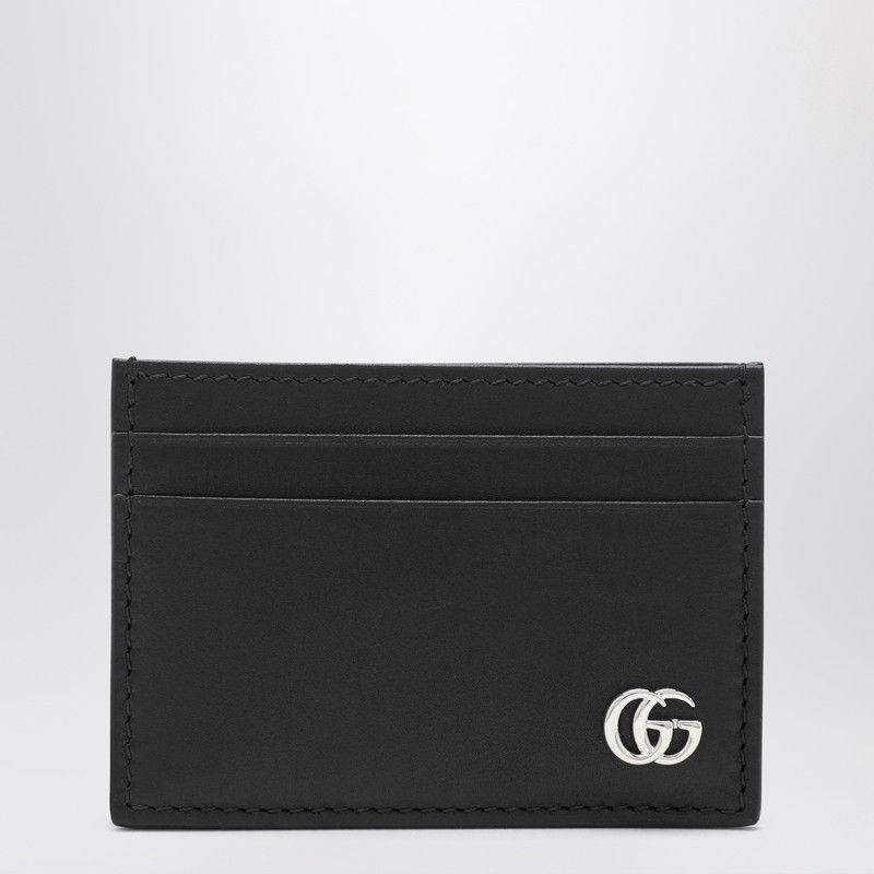 Gucci Gucci Card Holder With Money Clip Gg Marmont Black Size ONE SIZE - 1 Thumbnail