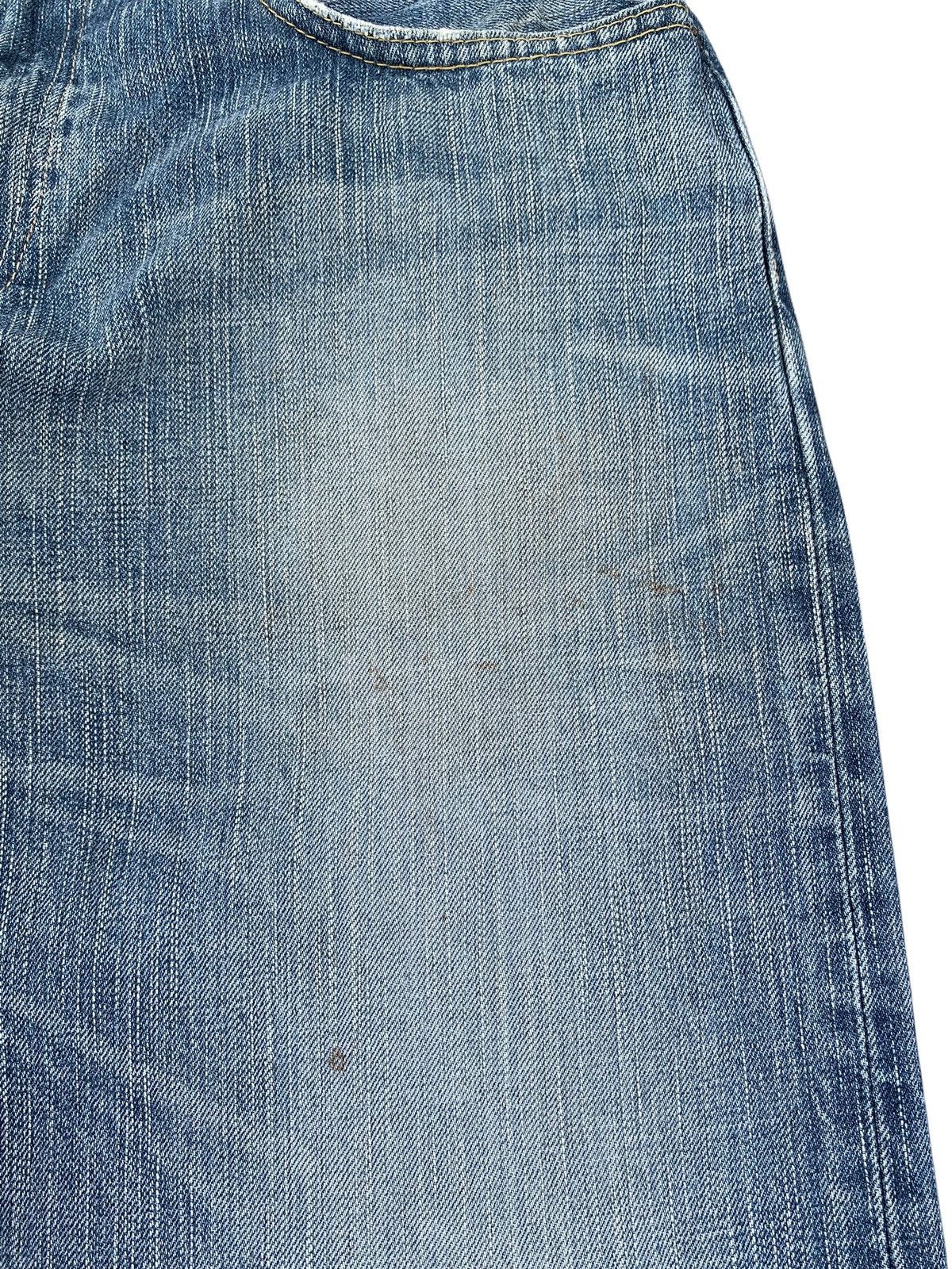 Kapital VINTAGE EDWIN 505Z SELVEDGE BAGGY RUSTY DISTRESSED DENIM Size US 31 - 19 Thumbnail