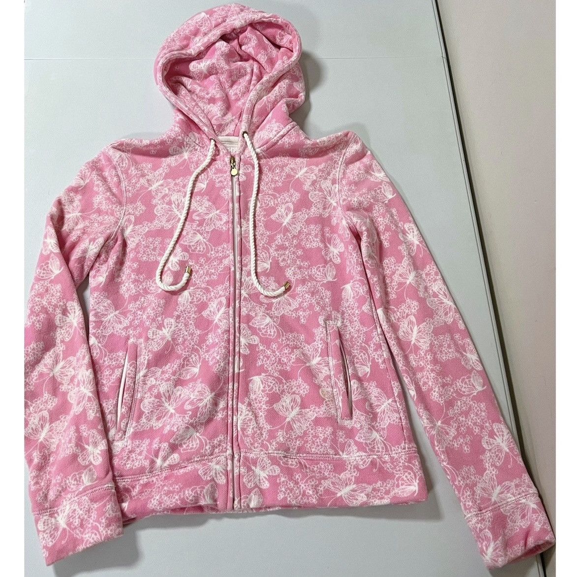 Lilly Pulitzer Lilly Pulitzer Pink Butterfly Sweater Sweatshirt Hoodie XS🎀✨ Size XS / US 0-2 / IT 36-38 - 1 Thumbnail