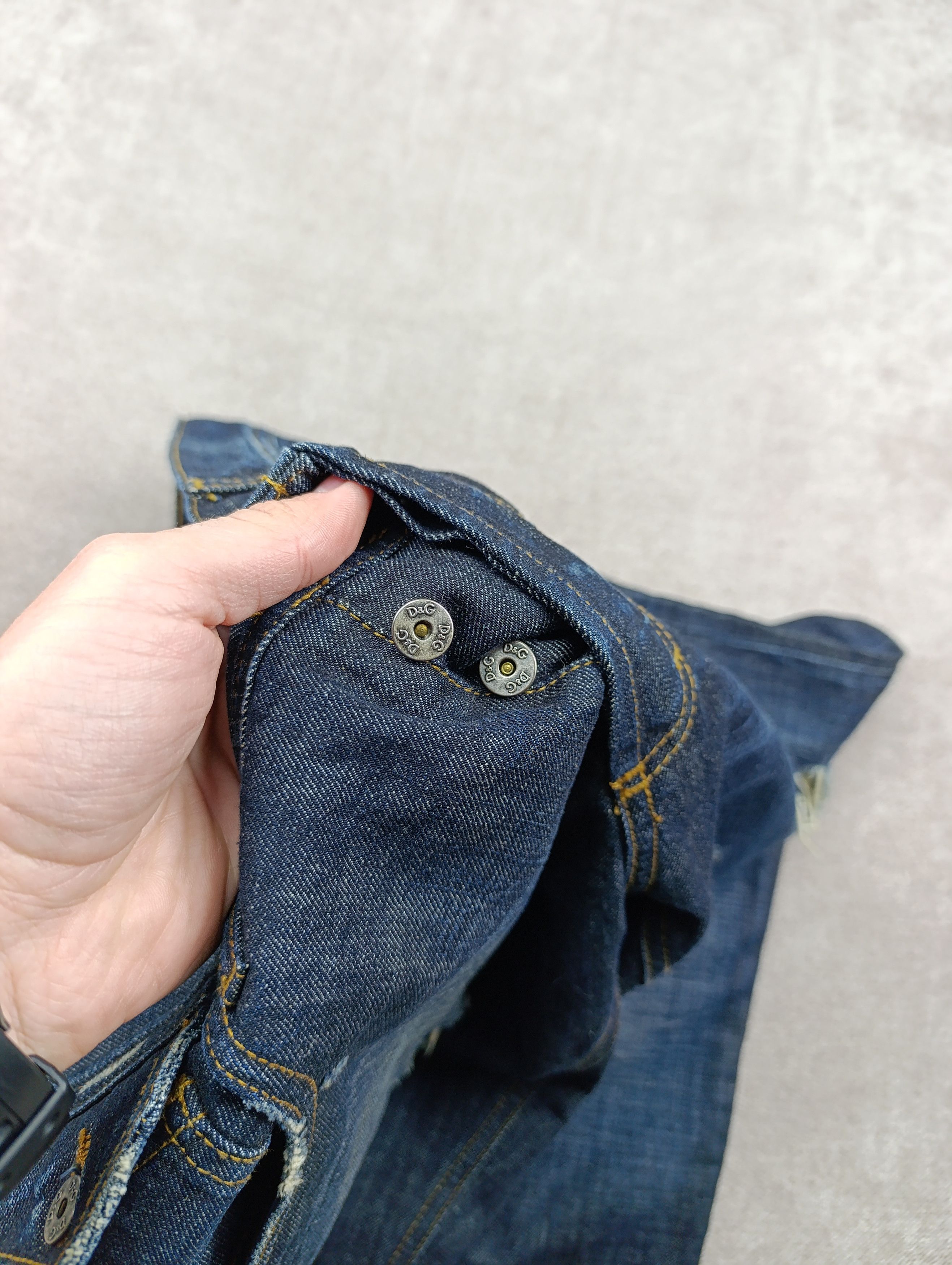 Dolce & Gabbana Dolce & Gabbana Distressed Indigo Denim Pants Jeans Size US 33 - 13 Thumbnail