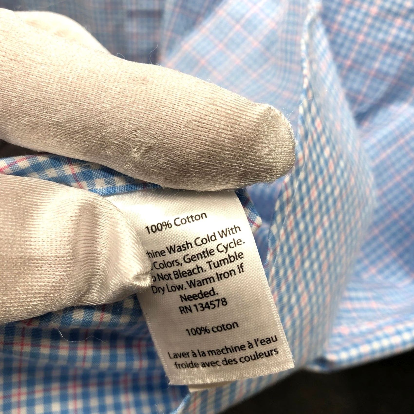 Vineyard Vines Vineyard Vines Tucker Classic Fit Shirt Mens M Blue Plaid Long Sleeve Button-Down Chest Pocket Embroidered Whale Logo Shirt Size US M / EU 48-50 / 2 - 4 Thumbnail