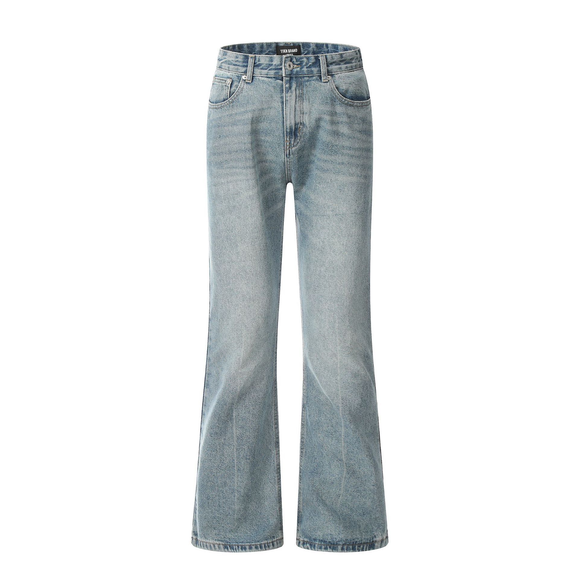 Japanese Brand × Jean Retro blue American trendy brand flared washed jeans Size US 32 / EU 48 - 1 Thumbnail