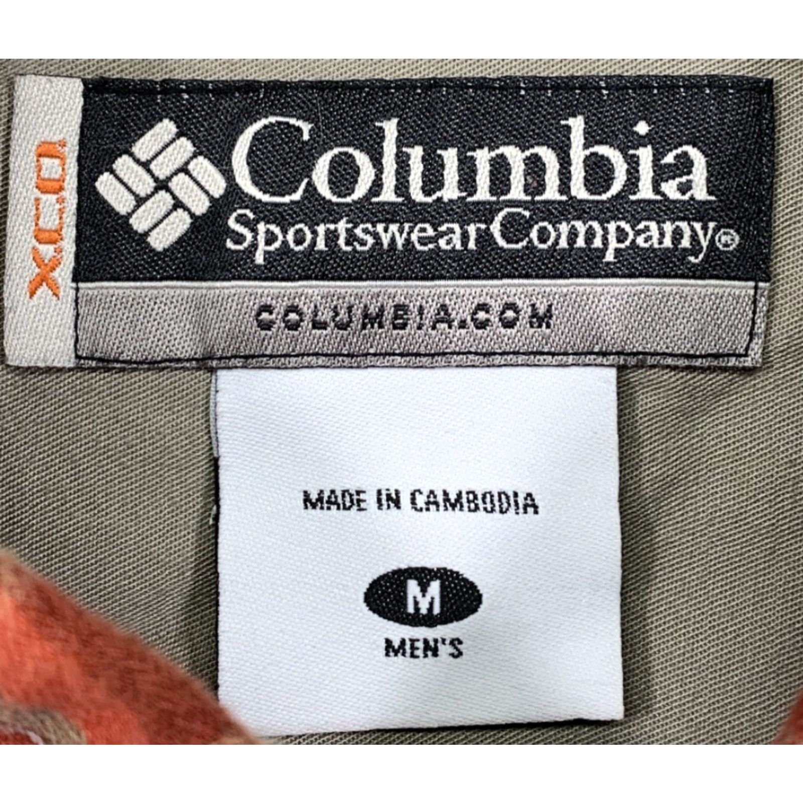 Logo 7 Columbia Mens Long Sleeve Shirt Size Medium Red Brown Tan Plaid Logo Button-Up Shirt Mens Regular Fit Size US M / EU 48-50 / 2 - 7 Thumbnail
