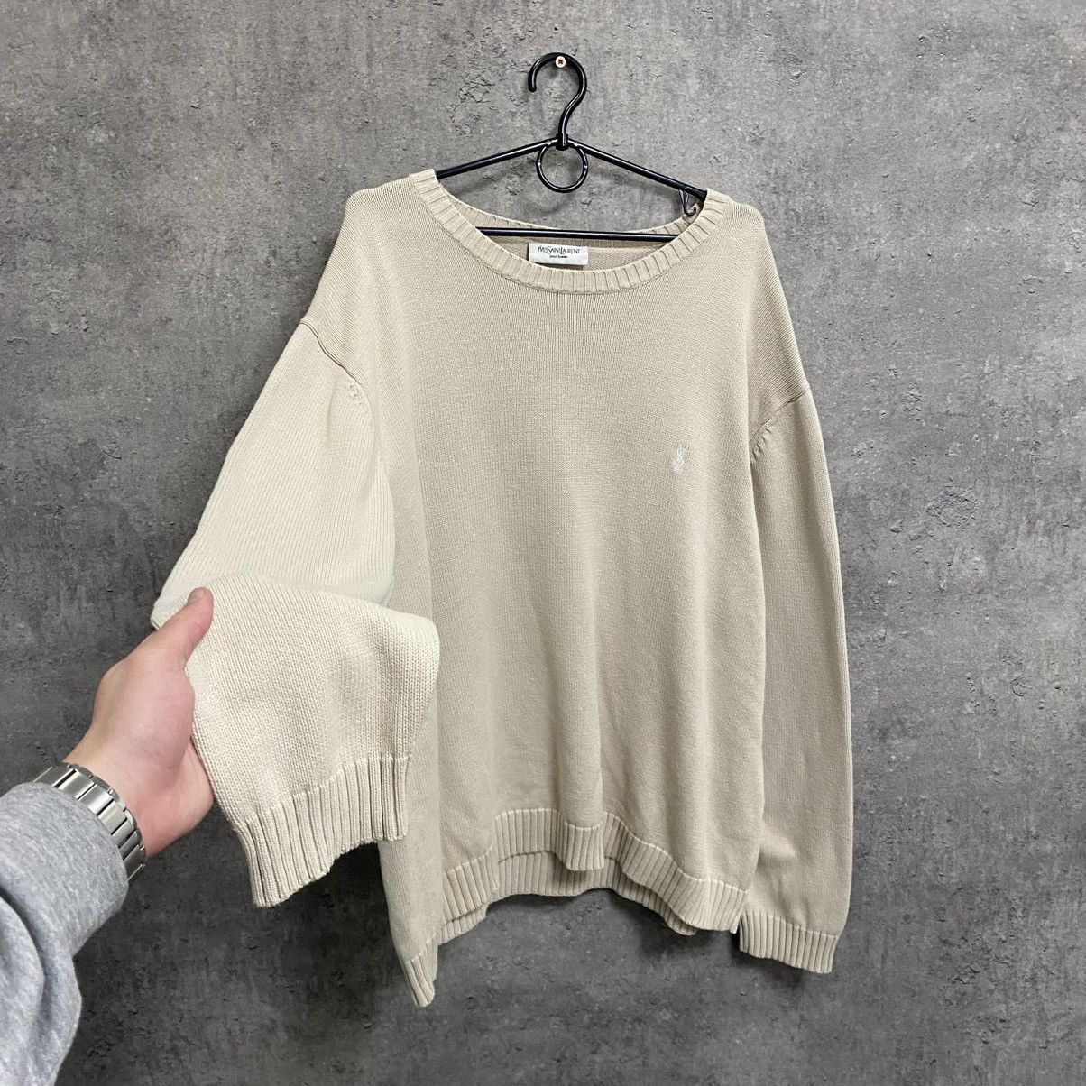 Yves Saint Laurent Heavy YSL Sweater Knit Thick Yves Saint Laurent Sweater Size US XL / EU 56 / 4 - 2 Thumbnail