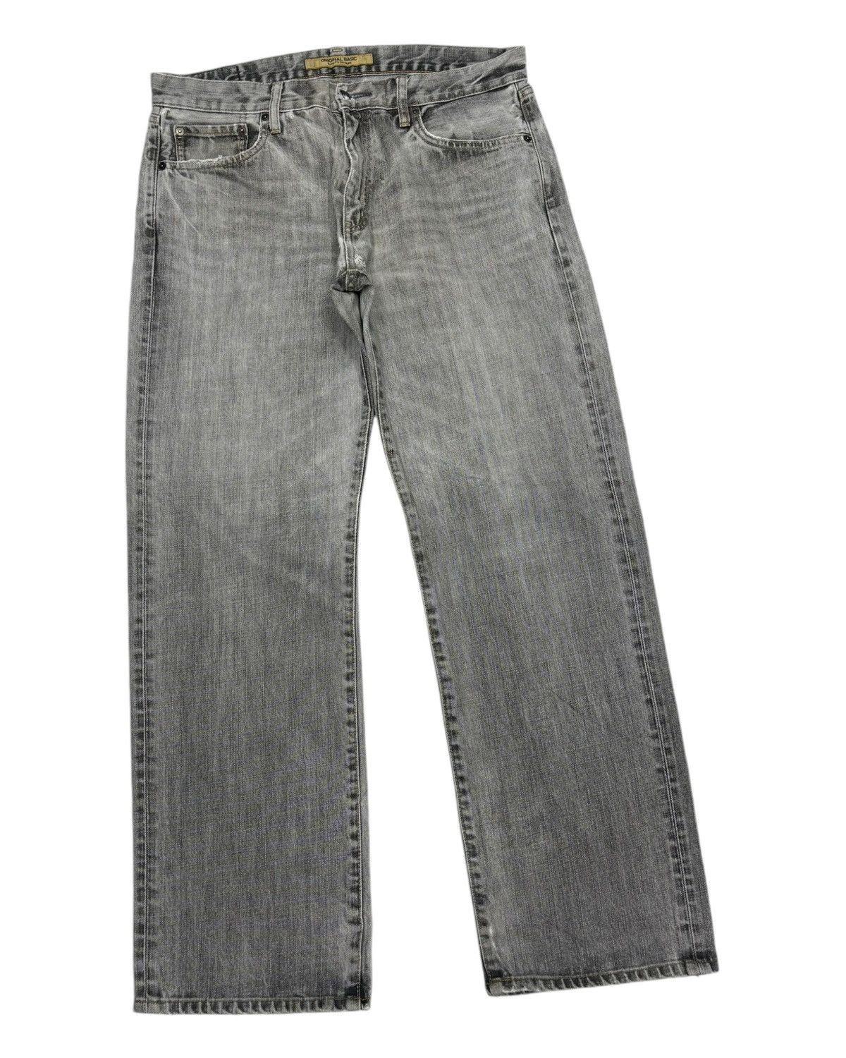 Undercover × Uniqlo BAGGY🔥DISTRESSED DENIM S-003 FADED GREY BAGGY JEANS Size US 34 / EU 50 - 3 Thumbnail