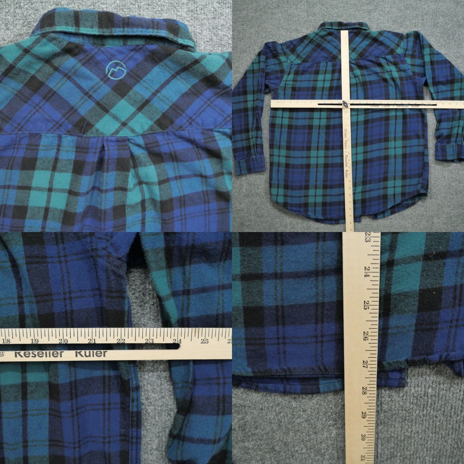 Vintage Magellan Shirt Mens L Blue Flannel Button Up Classic Fit Plaid Workwear Casual Long Sleeve Collared Button-Up Size US L / EU 52-54 / 3 - 8 Thumbnail