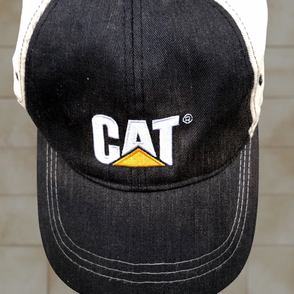 Vintage VINTAGE CATAPILLAR CAT Baseball Hat Men's Adjustable Cap Black Size ONE SIZE - 1 Thumbnail