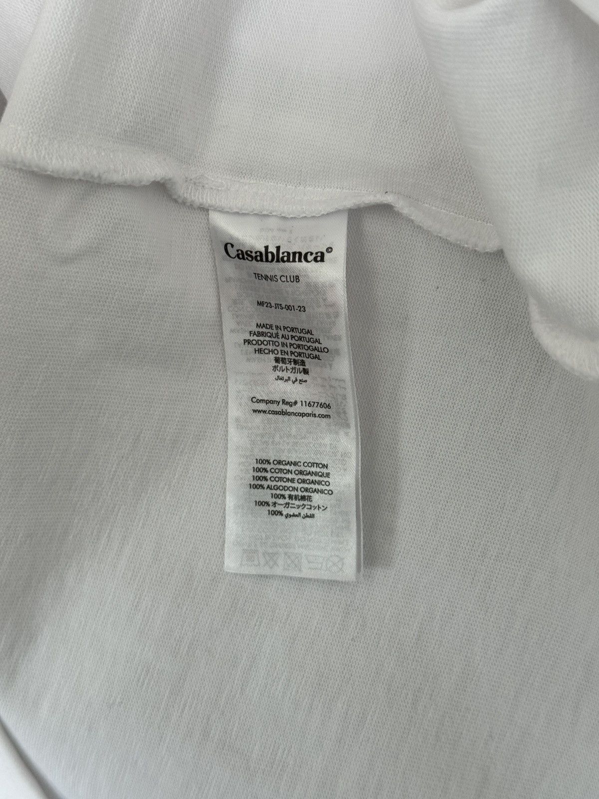 Casablanca Casablanca Vue De Damas T-Shirt White FW23 Size US L / EU 52-54 / 3 - 6 Thumbnail