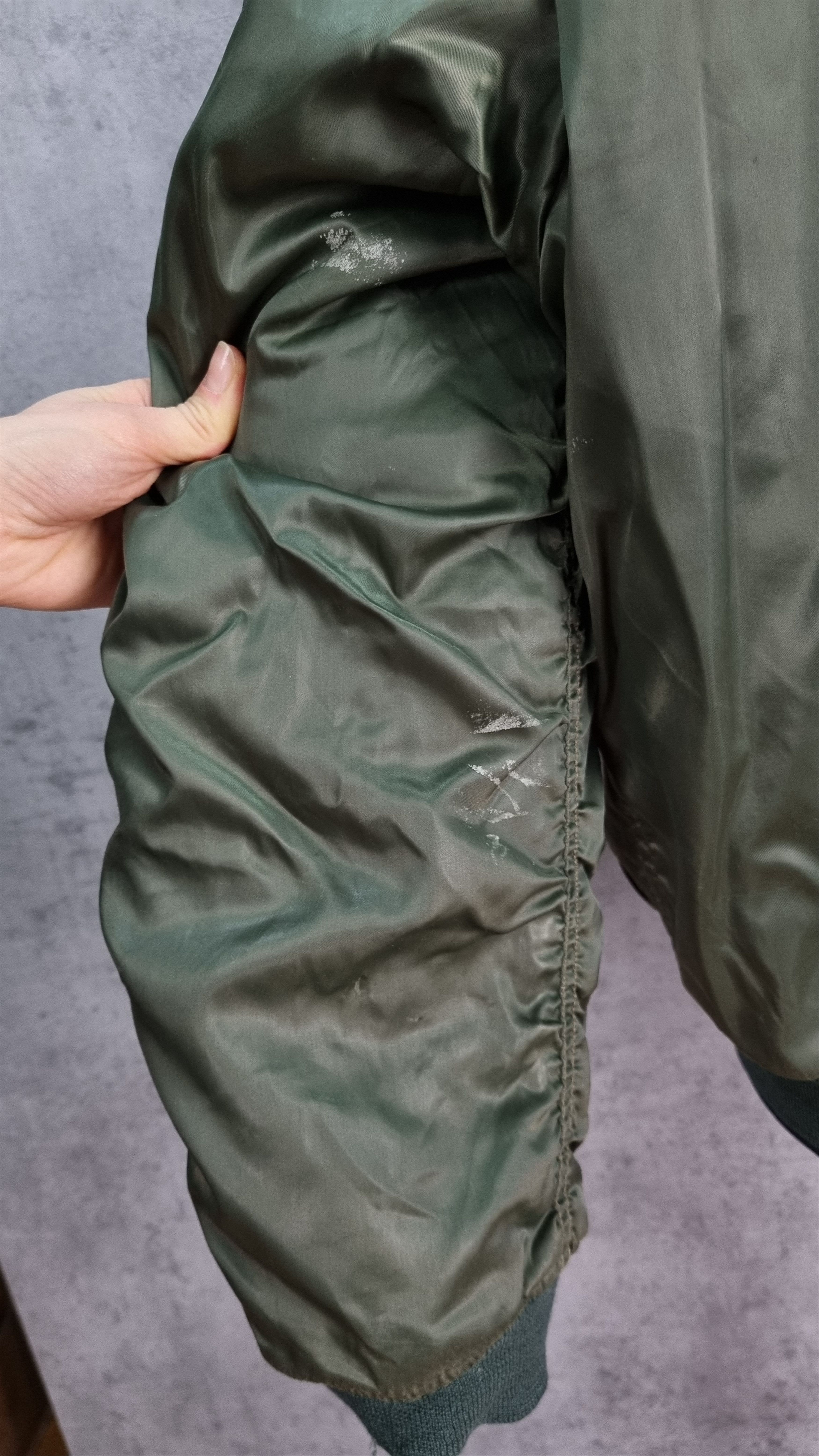 Vintage Destroyed Aviator Dirty Military Nylon Bomber Size US M / EU 48-50 / 2 - 18 Thumbnail