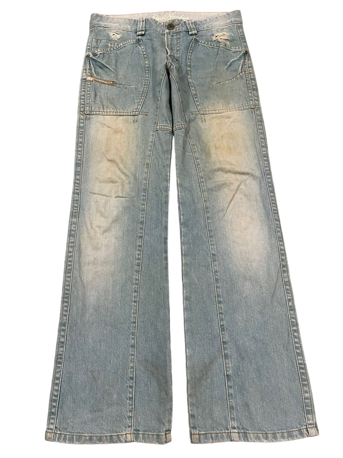 Vintage Japanese Brand Faded Wash Style Baggy Jeans