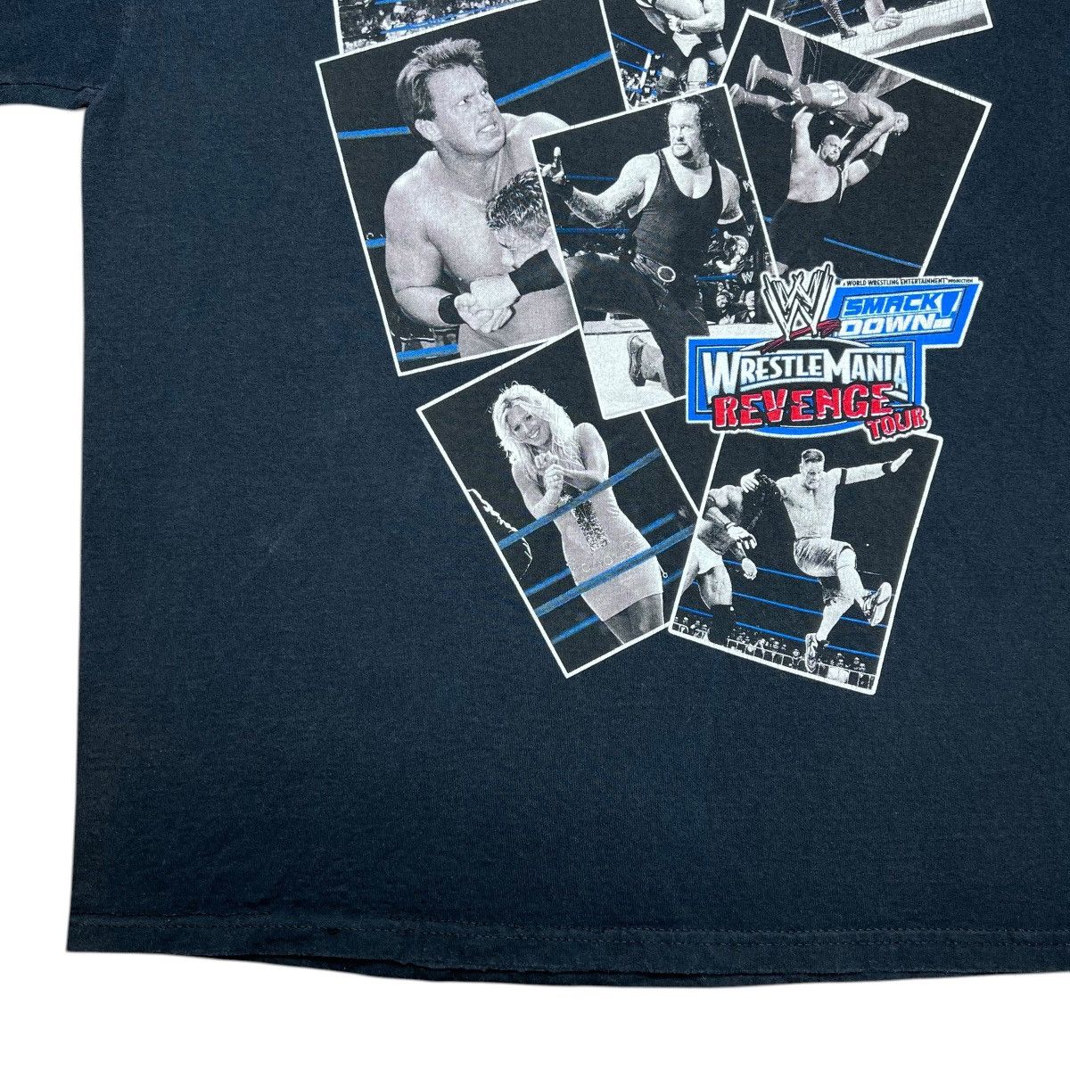 WWE Vintage 2005 WWE WrestleMania Revenge Tour Smackdown T-Shirt Size US XL / EU 56 / 4 - 6 Thumbnail