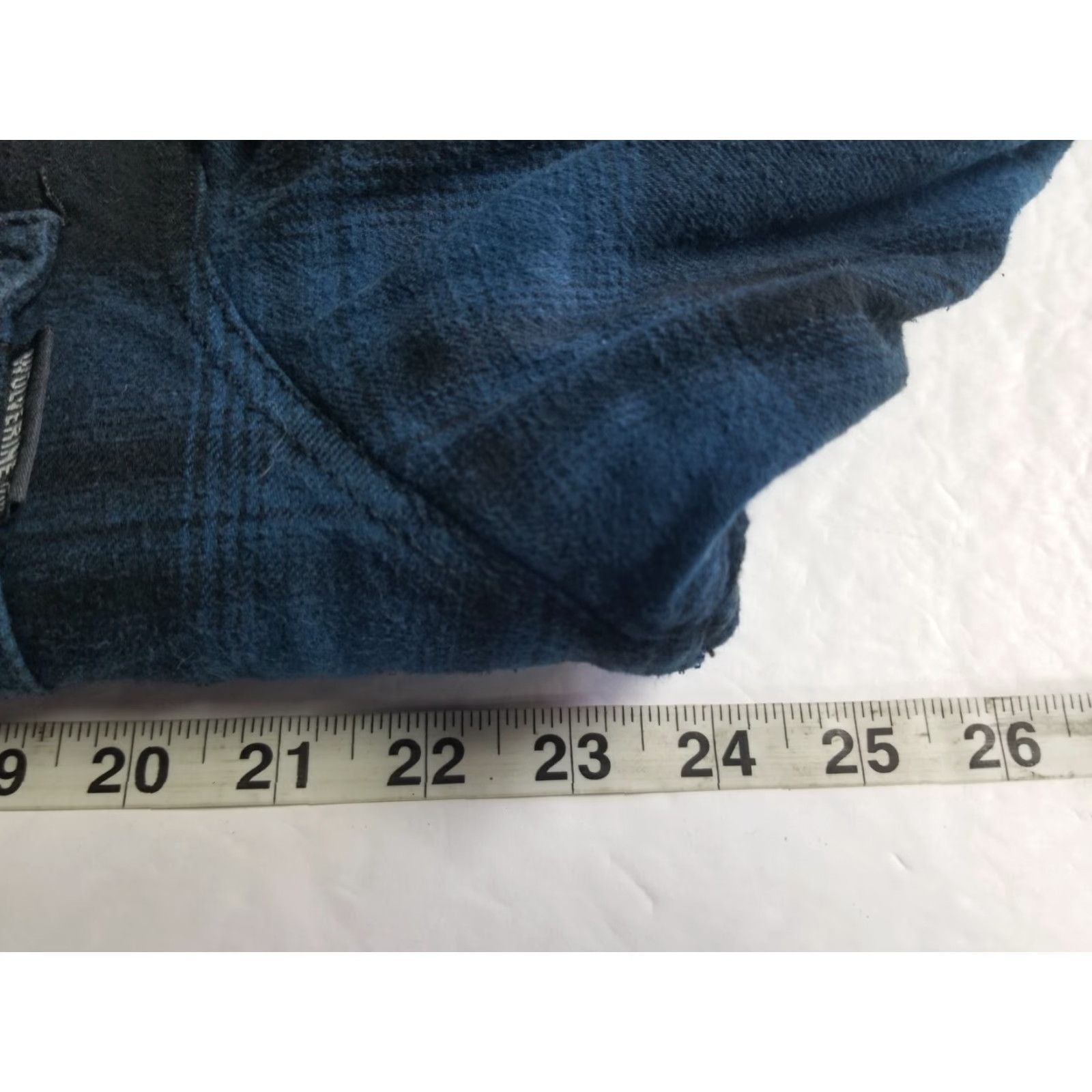 Vintage Wolverine Shirt Jacket Mens Large Lined Flannel Button-Up Collared Quilted Cotton Polyester Blue Size US L / EU 52-54 / 3 - 4 Thumbnail