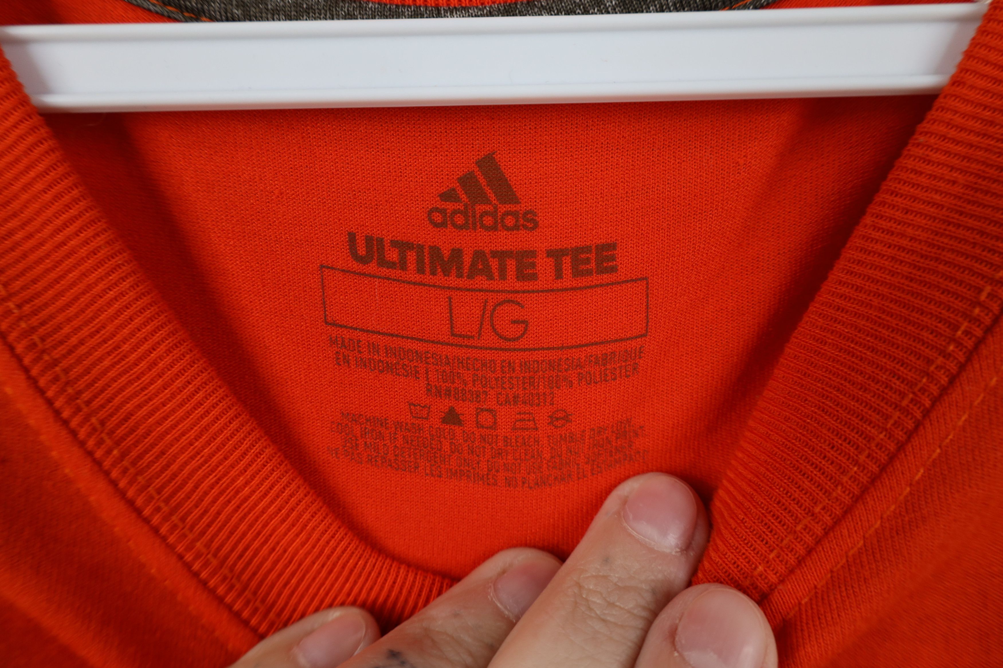 Adidas Adidas Miami Hurricanes Football Turnover Chain T-Shirt Size US L / EU 52-54 / 3 - 8 Thumbnail