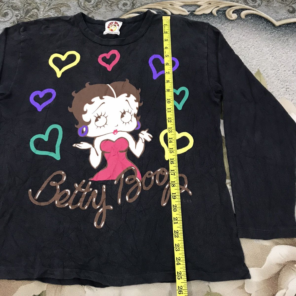 Anime Betty Boop long sleeves big logo made in Japan Size US M / EU 48-50 / 2 - 6 Thumbnail