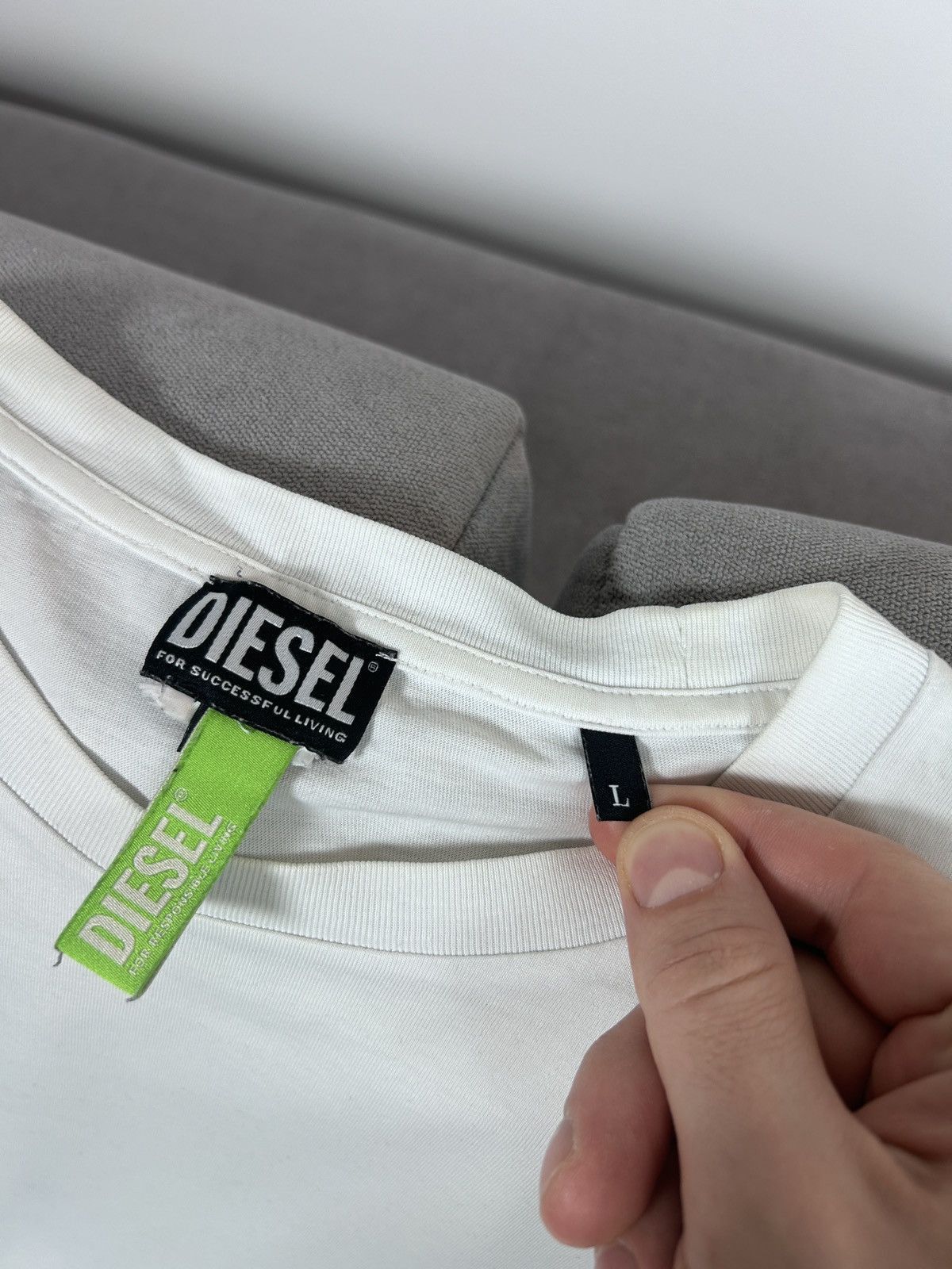 Other Diesel Clean Galaxy White Tee SZ L Size US L / EU 52-54 / 3 - 4 Thumbnail