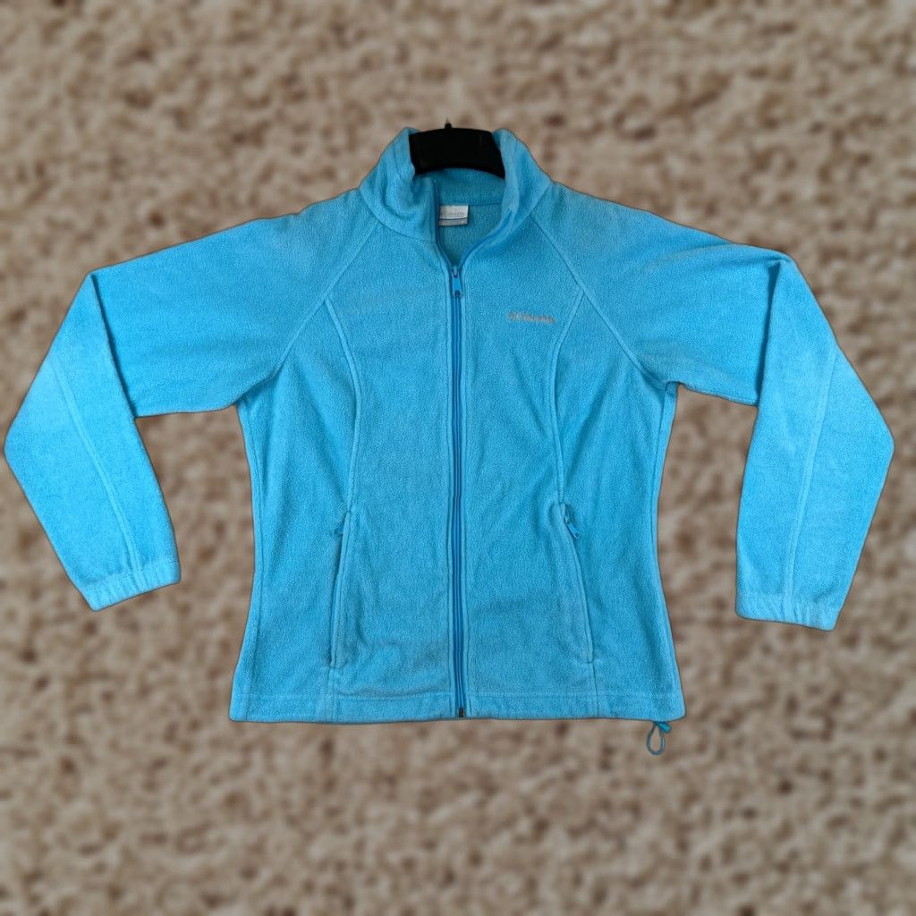 Vintage Columbia Jacket Womens Blue Full Zip 100% Polyester Outdoor Fleece All Seasons Regular Size M Lightweight Zip Size M / US 6-8 / IT 42-44 - 1 Thumbnail