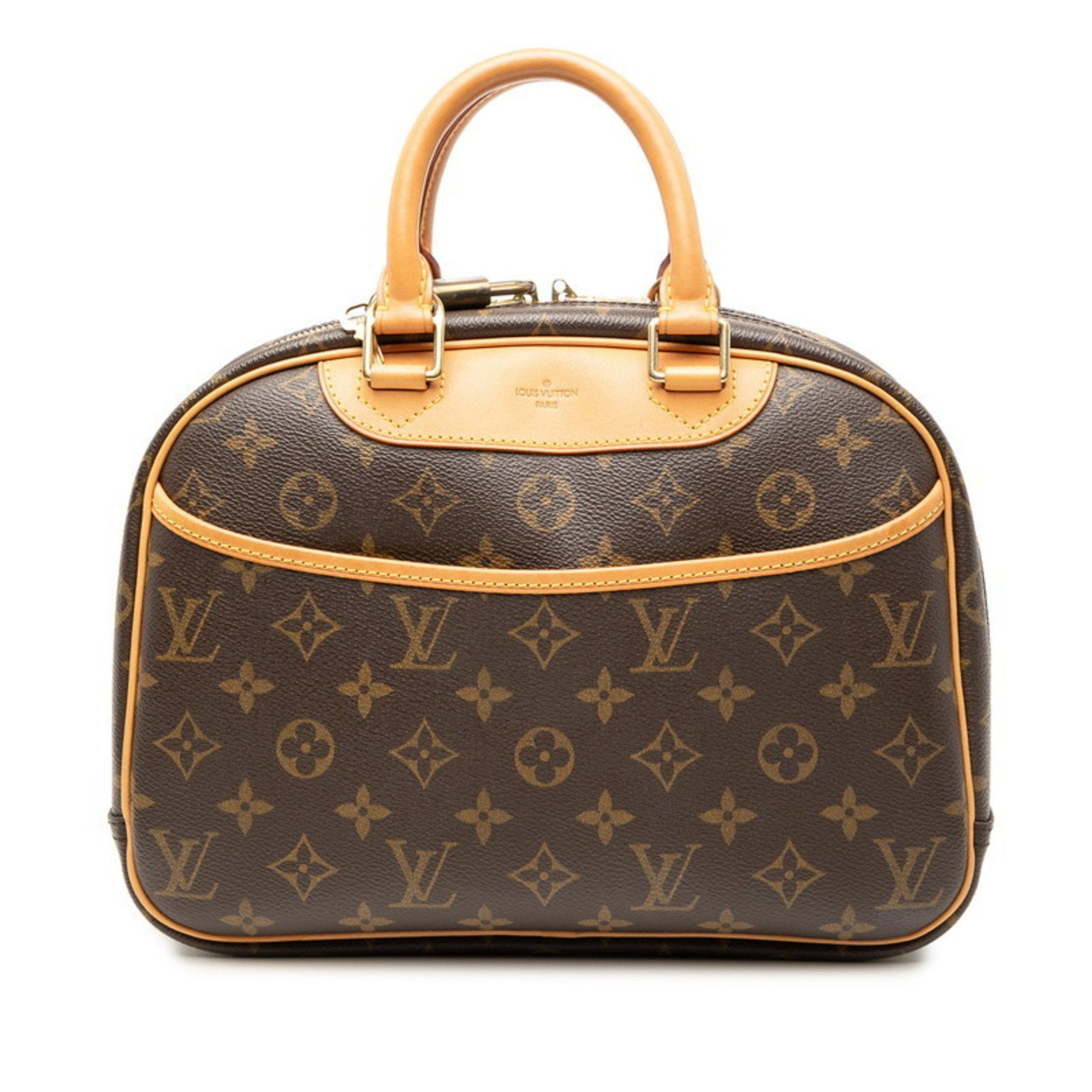 Louis Vuitton Louis Vuitton Monogram Trouville Handbag M42228 Brown Leather Women's LOUIS VUITTON Size ONE SIZE - 1 Thumbnail