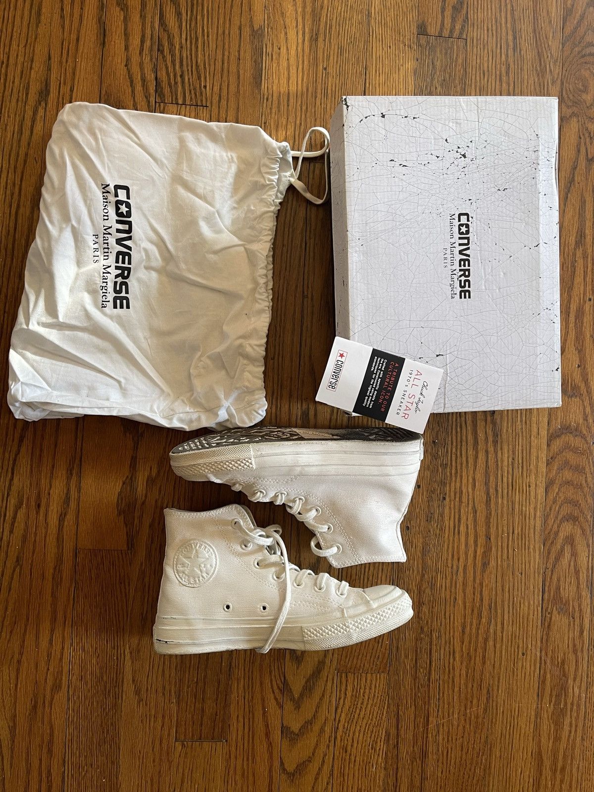 maison margiela converse paint
