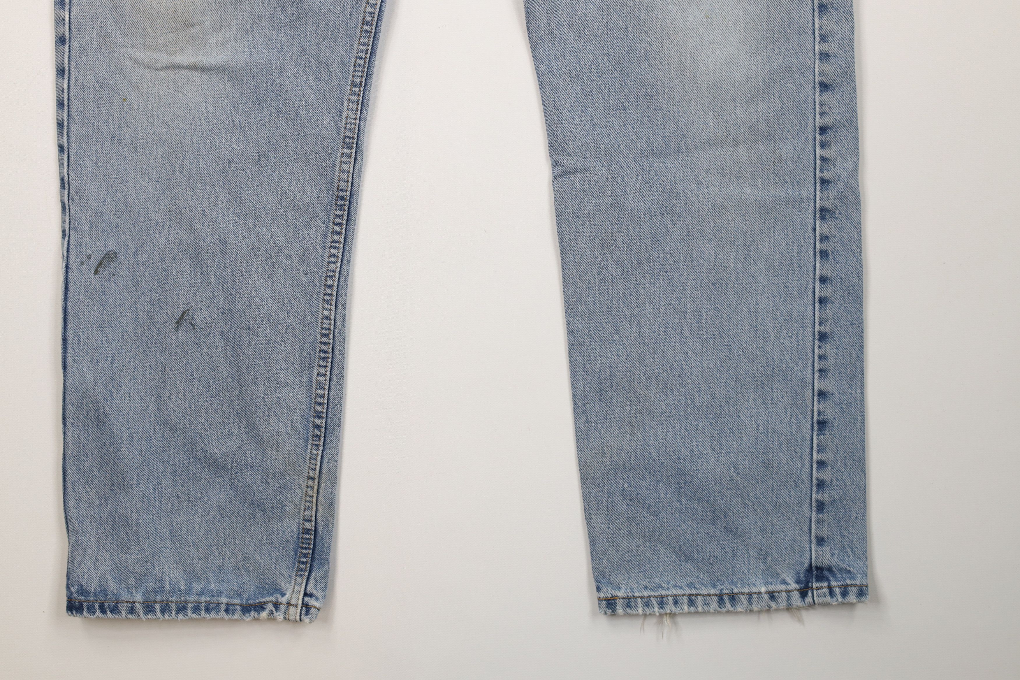 Levi's Vintage Y2K 2001 Levis 505 Regular Straight Leg Jeans Blue Size US 38 / EU 54 - 5 Thumbnail