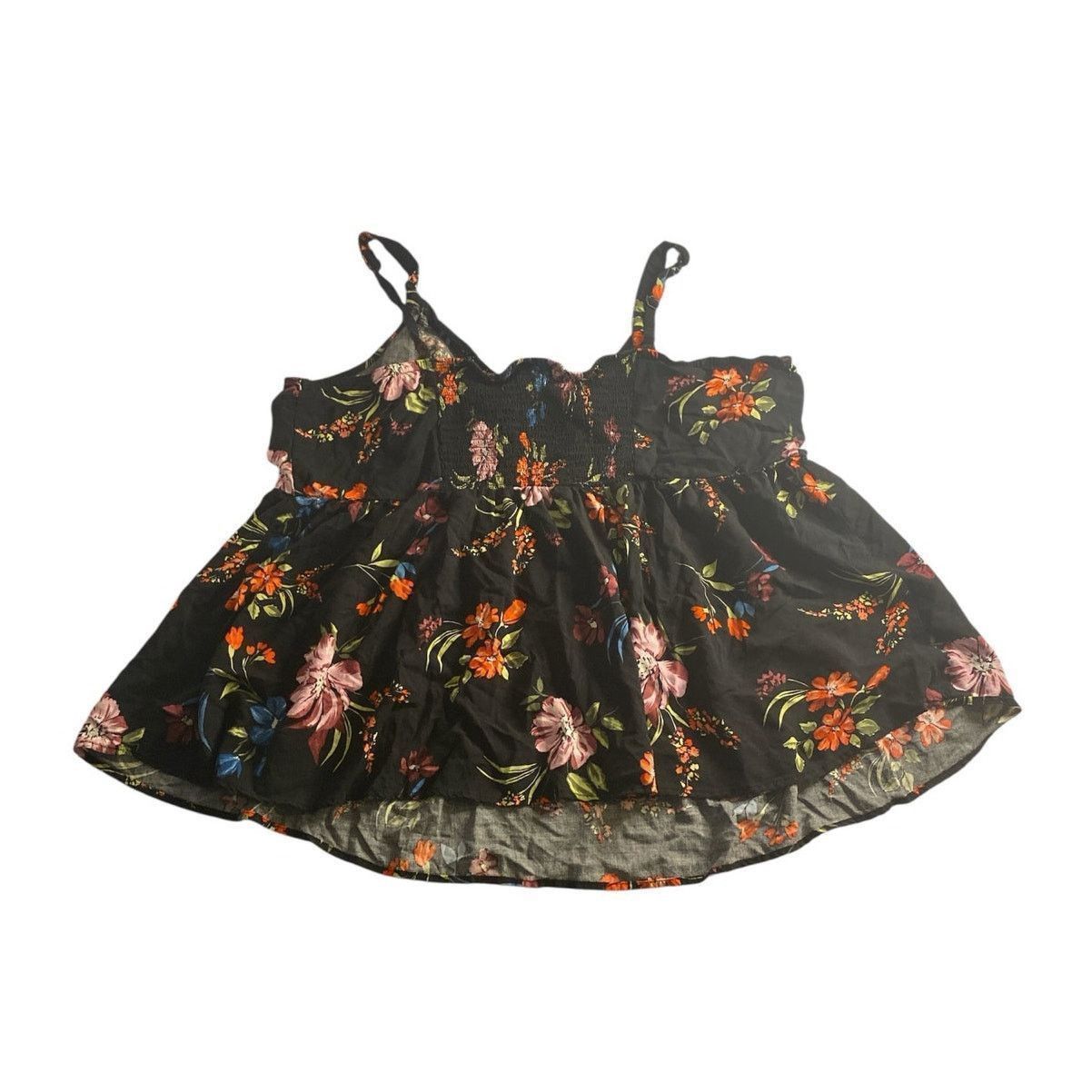 Other Boho Floral Smocked Babydoll Tank Top Torrid Plus Size 4 Size 4XL / US 24-26 - 6 Thumbnail