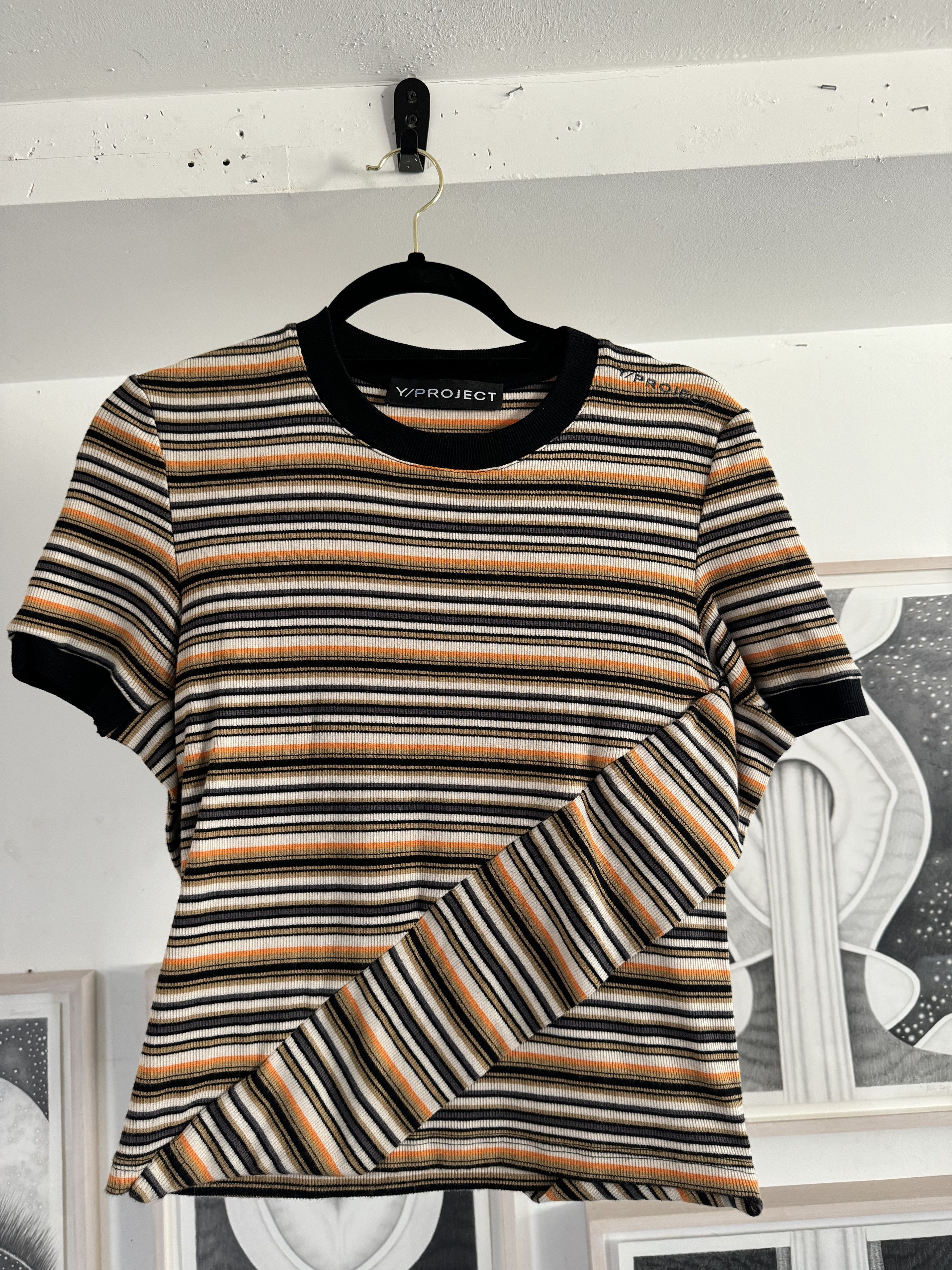 Y/Project Y/Project Striped Tee Size M / US 6-8 / IT 42-44 - 1 Thumbnail