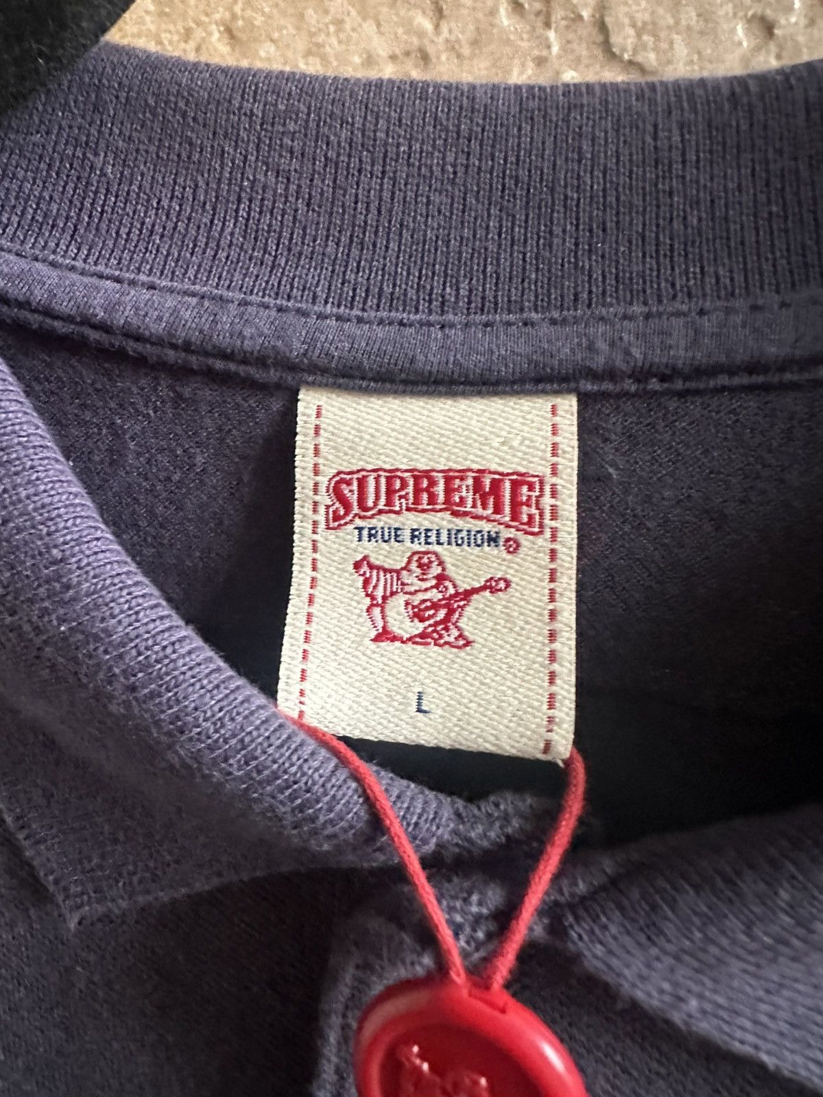 トップス Supreme True Religion Applique Polo Navy Supreme True