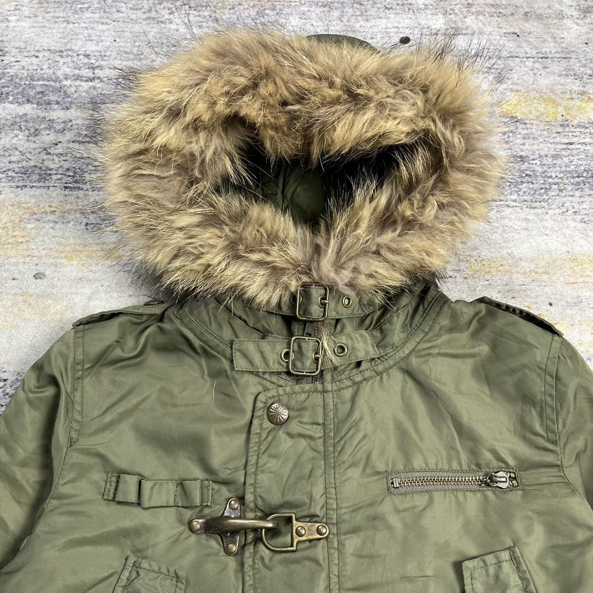 Le Grande Bleu (L.G.B.) Sly fur hoodie multi pocket clasp fireman jacket Size US M / EU 48-50 / 2 - 6 Thumbnail