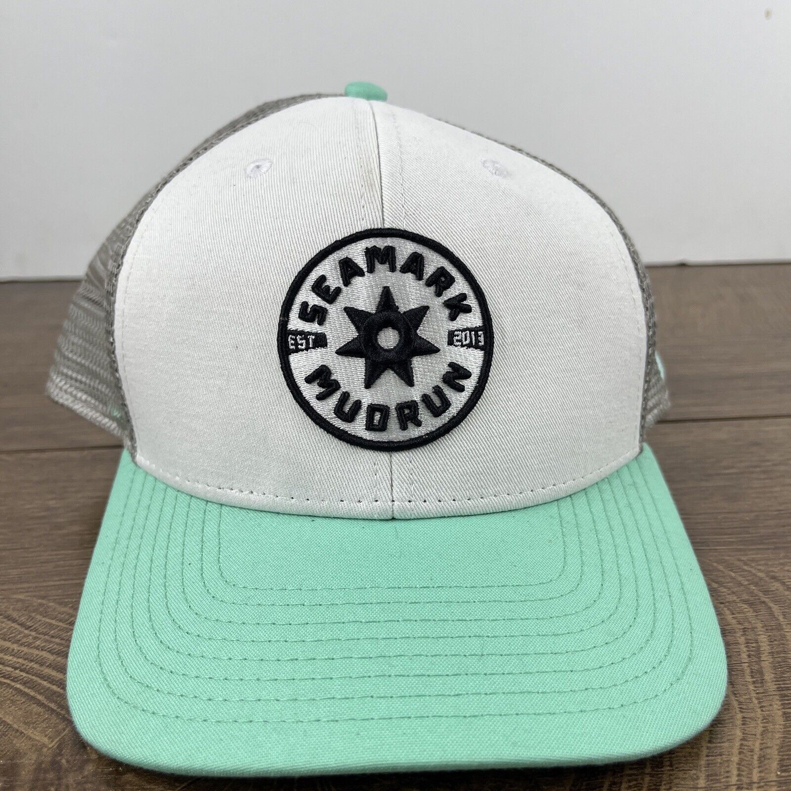 Other Seamark Mudrun Hat Seamark Mud Run White Adjustable Hat Snap Size ONE SIZE - 2 Thumbnail