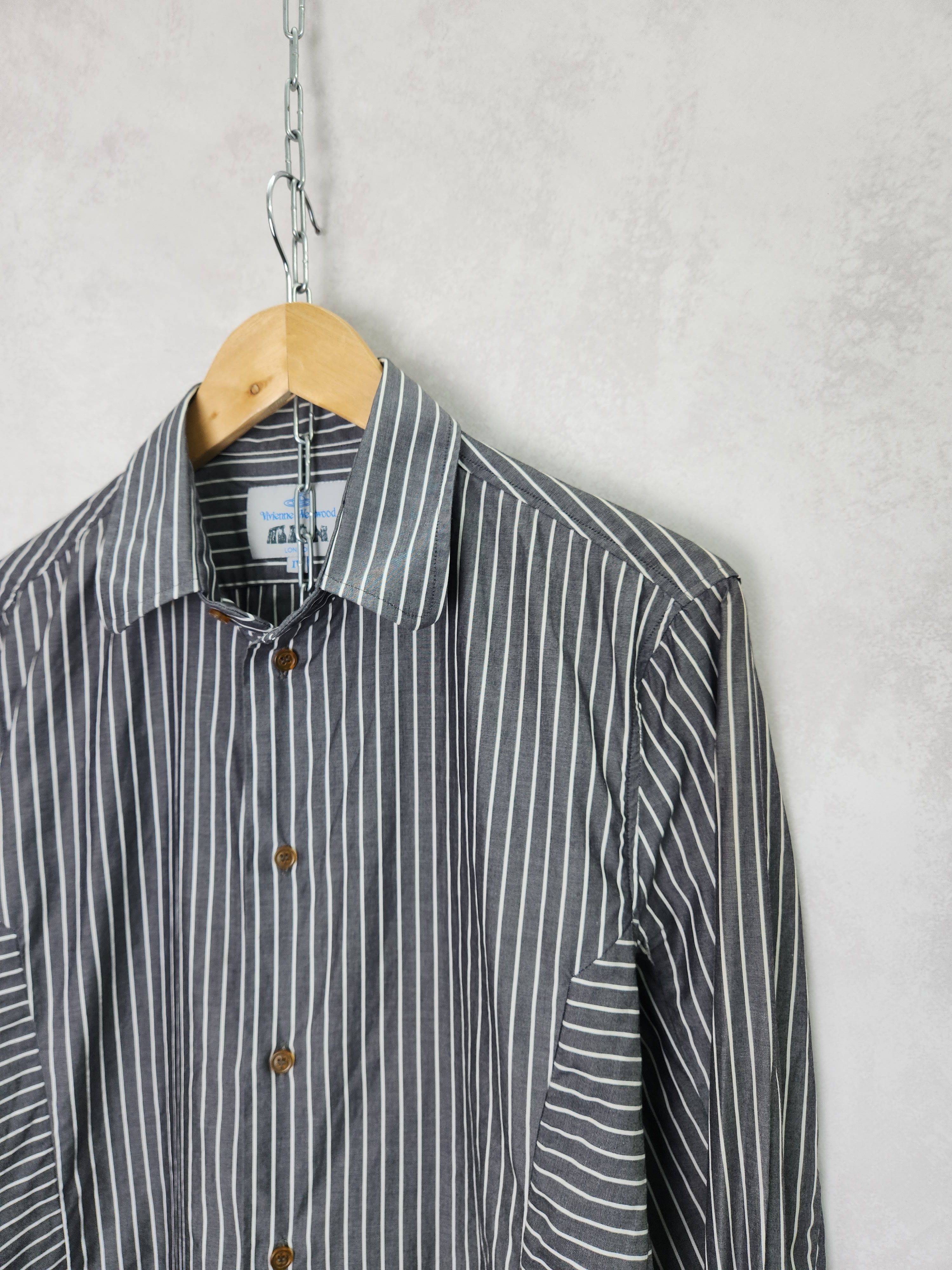 Vivienne Westwood Vivienne Westwood Man london stripes shirt button ups Size US L / EU 52-54 / 3 - 8 Thumbnail
