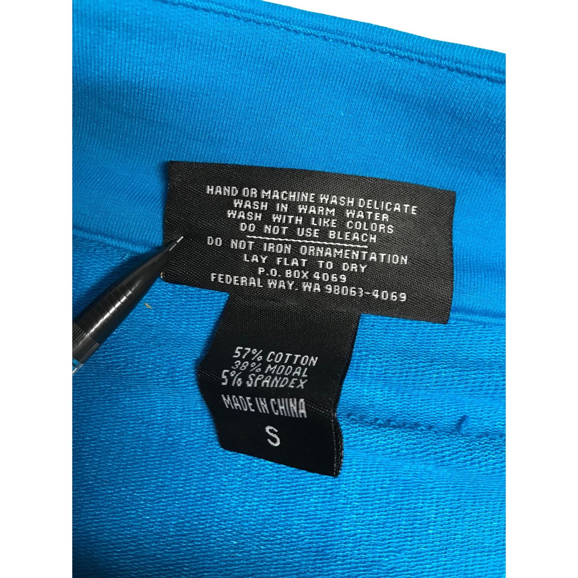 Swarovski Christine Alexander Small Blue Cotton Sport Track Jacket Gym Size S / US 4 / IT 40 - 6 Thumbnail