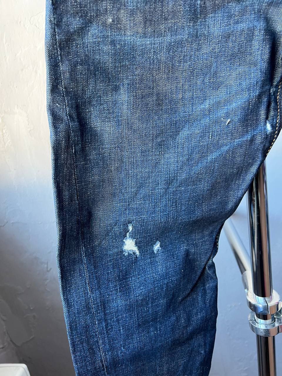 Dsquared2 2017 DSQUARED 2 BLUE ARTIFICIALLY WORN SEXY TWIST PANTS 46 Size US 44 / EU 60 - 7 Thumbnail