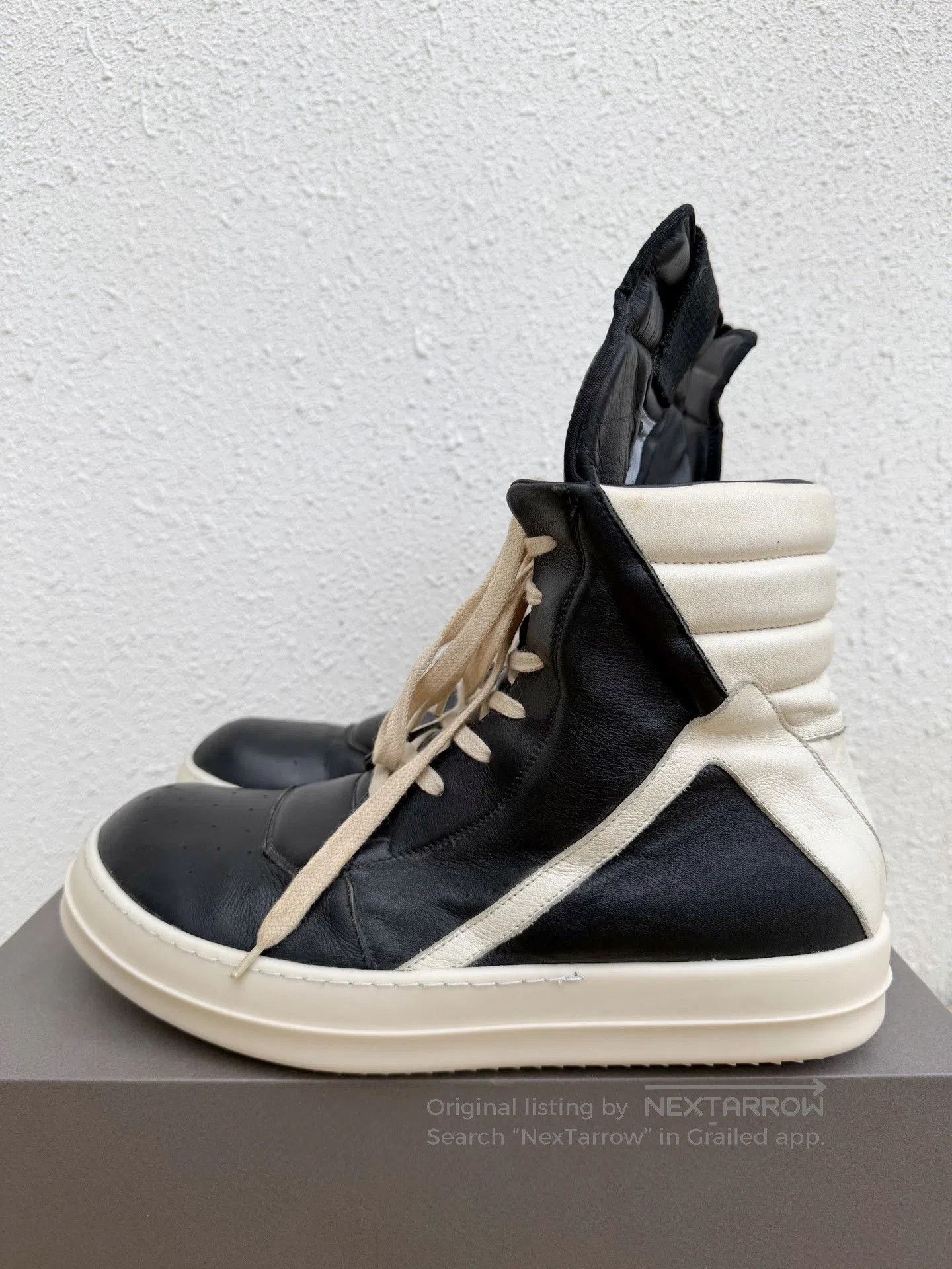 Rick Owens Rick Owens Main Line High-Top Black White. Size US 9 / EU 42 - 4 Thumbnail