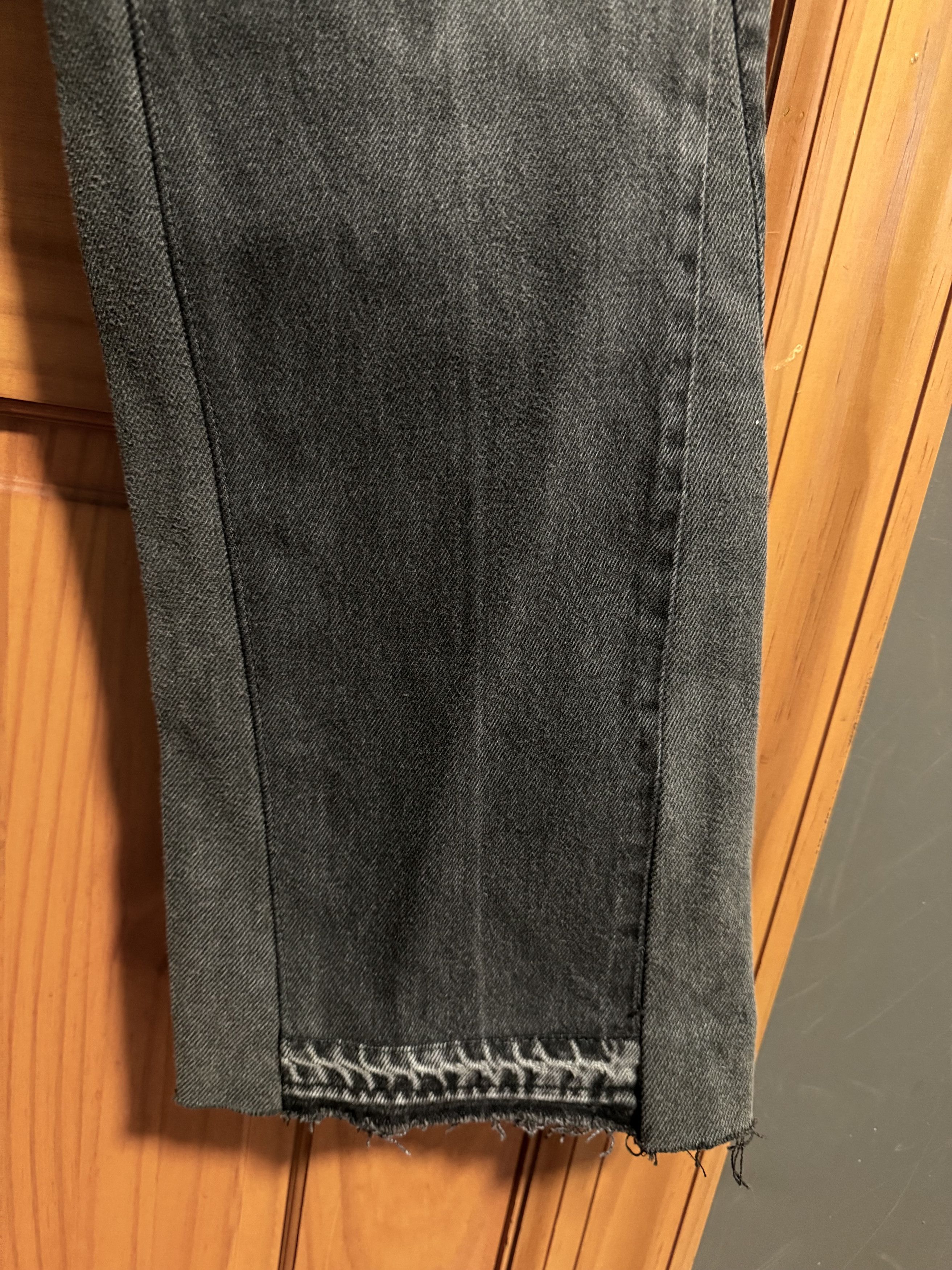 Levi's Custom Reworked Flared 501 Denim - Black - 33 Size US 33 - 3 Thumbnail