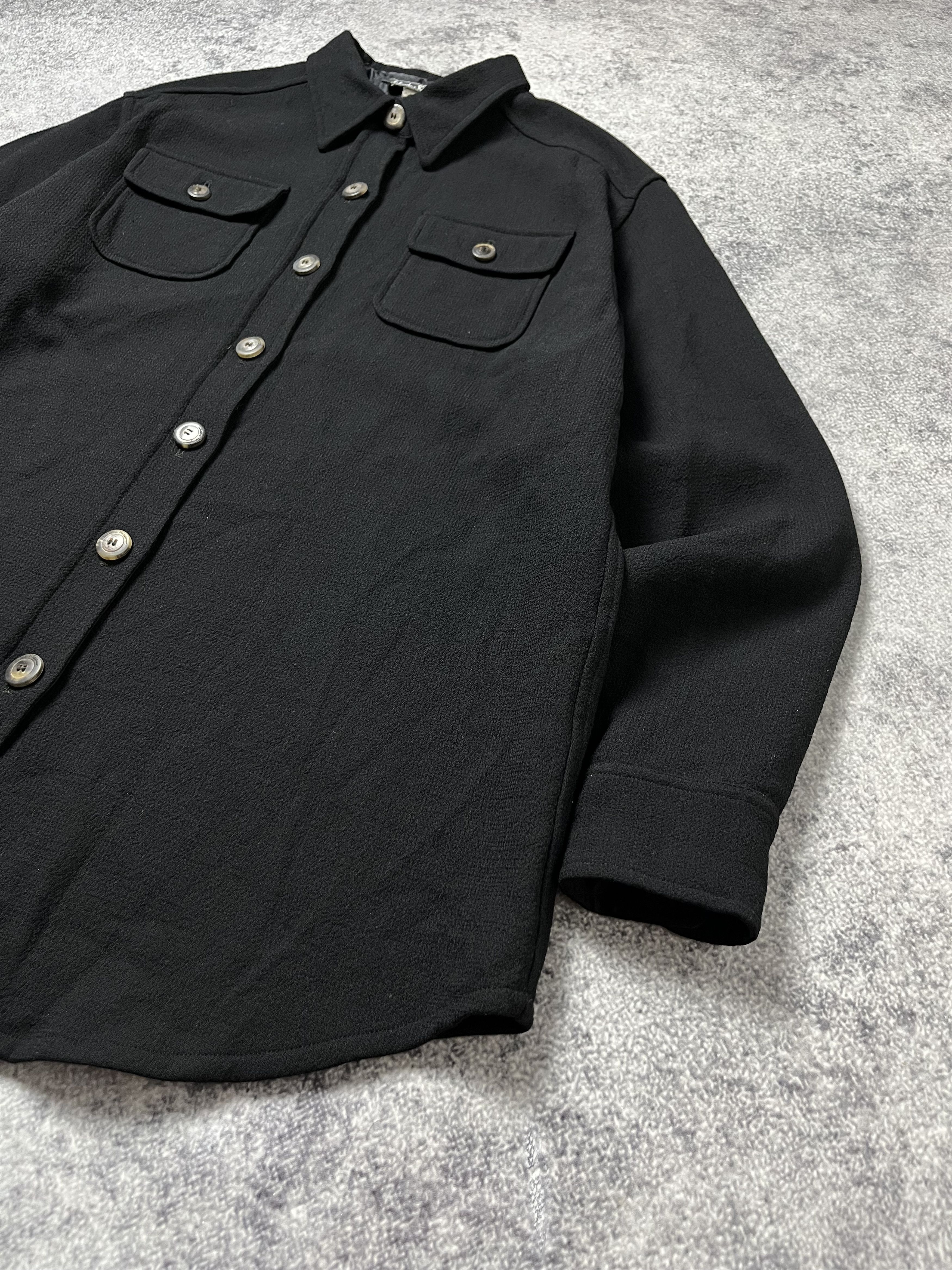 Salvatore Ferragamo 🔥90's Salvatore Ferragamo Wool Signature Shirt Coat Jacket Size US L / EU 52-54 / 3 - 5 Thumbnail