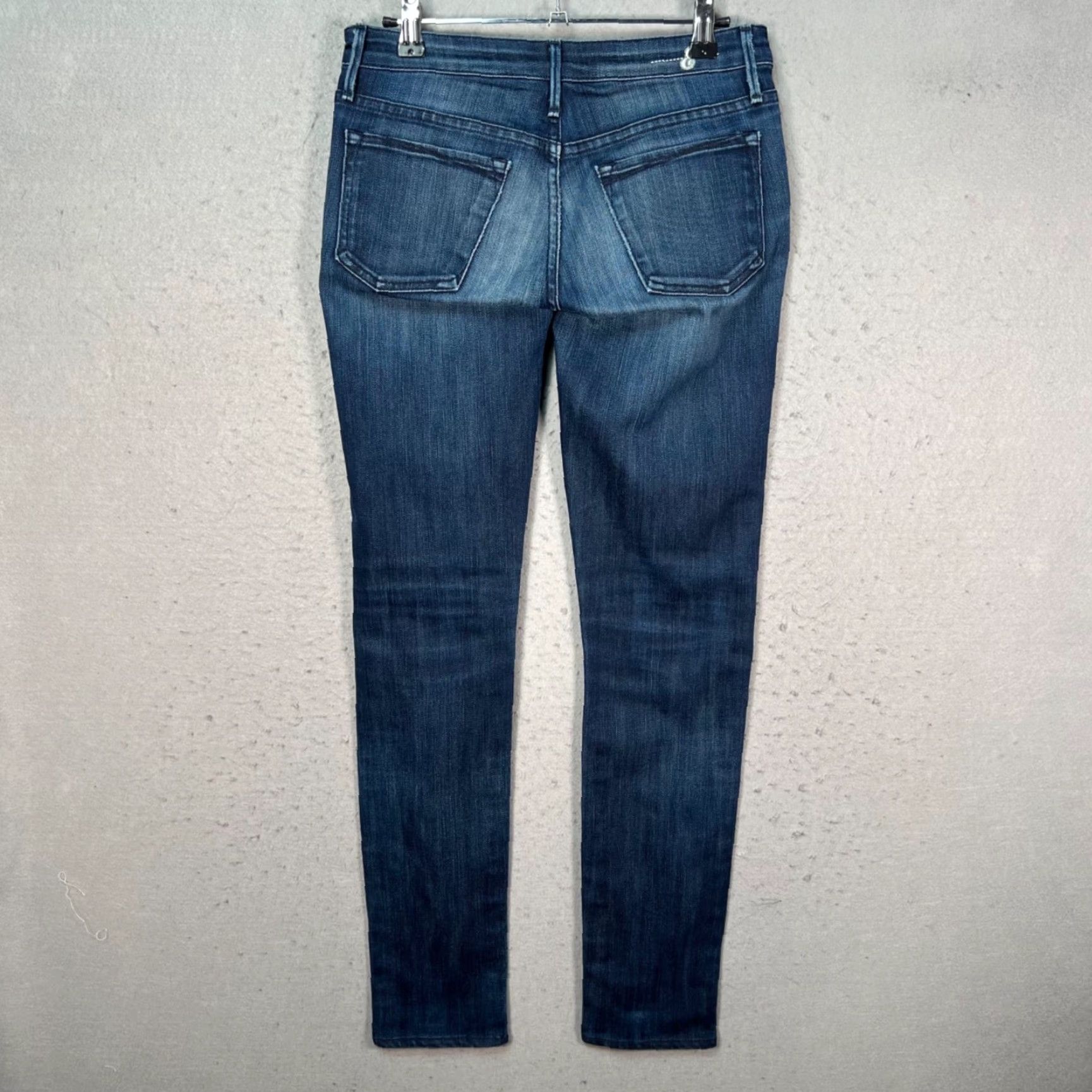 Denime Earnest Sewn Jeans Skinny Womens 27 Dark Wash Denim 5-Pocket Stretch Tailored Inseam 31 - Blue Casual Pocket Type 5 Size 27" / US 4 / IT 40 - 2 Thumbnail