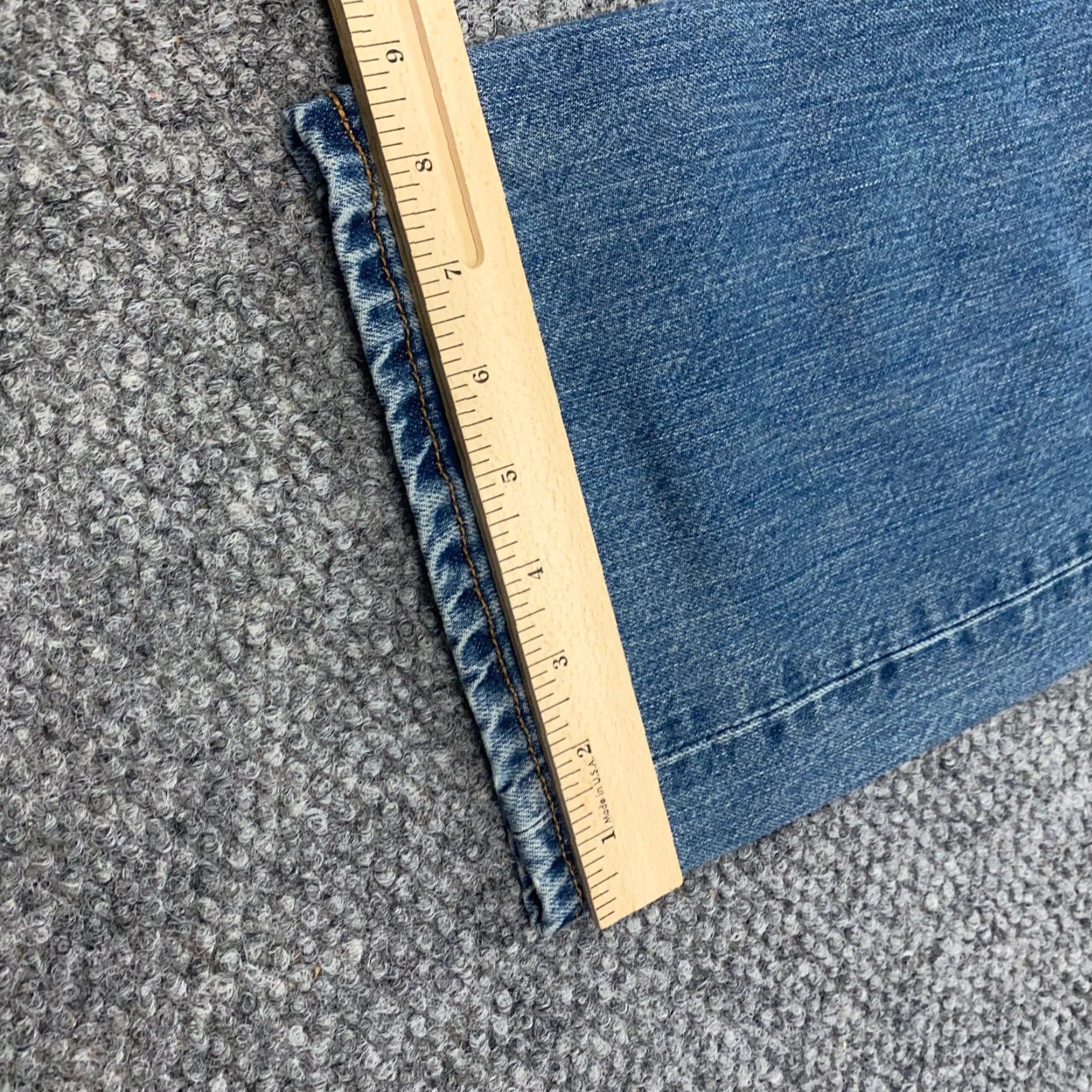 Levi's VTG Levi's 501 Jeans Mens 36x30 Straight Denim Distressed 90s Blue Button Fly Slim Regular 5-Pocket Design Mens Size US 36 / EU 52 - 6 Thumbnail