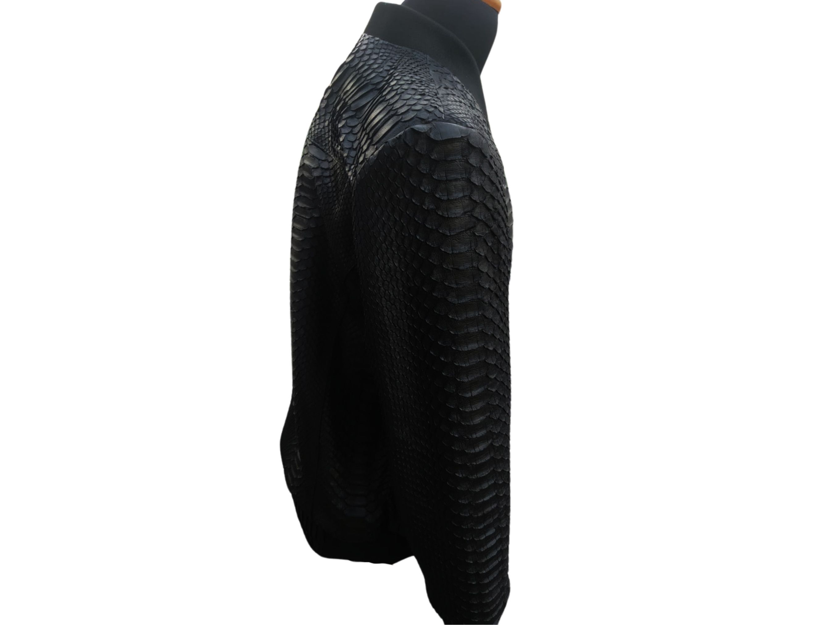Other Snakeskin Bomber Leather Jacket Size US XL / EU 56 / 4 - 2 Thumbnail