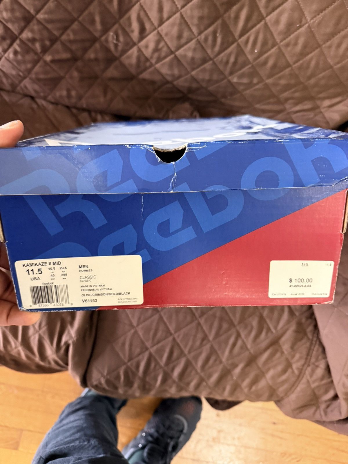 Reebok Reebok kamikaze 2 mid Size US 11.5 / EU 44-45 - 11 Thumbnail