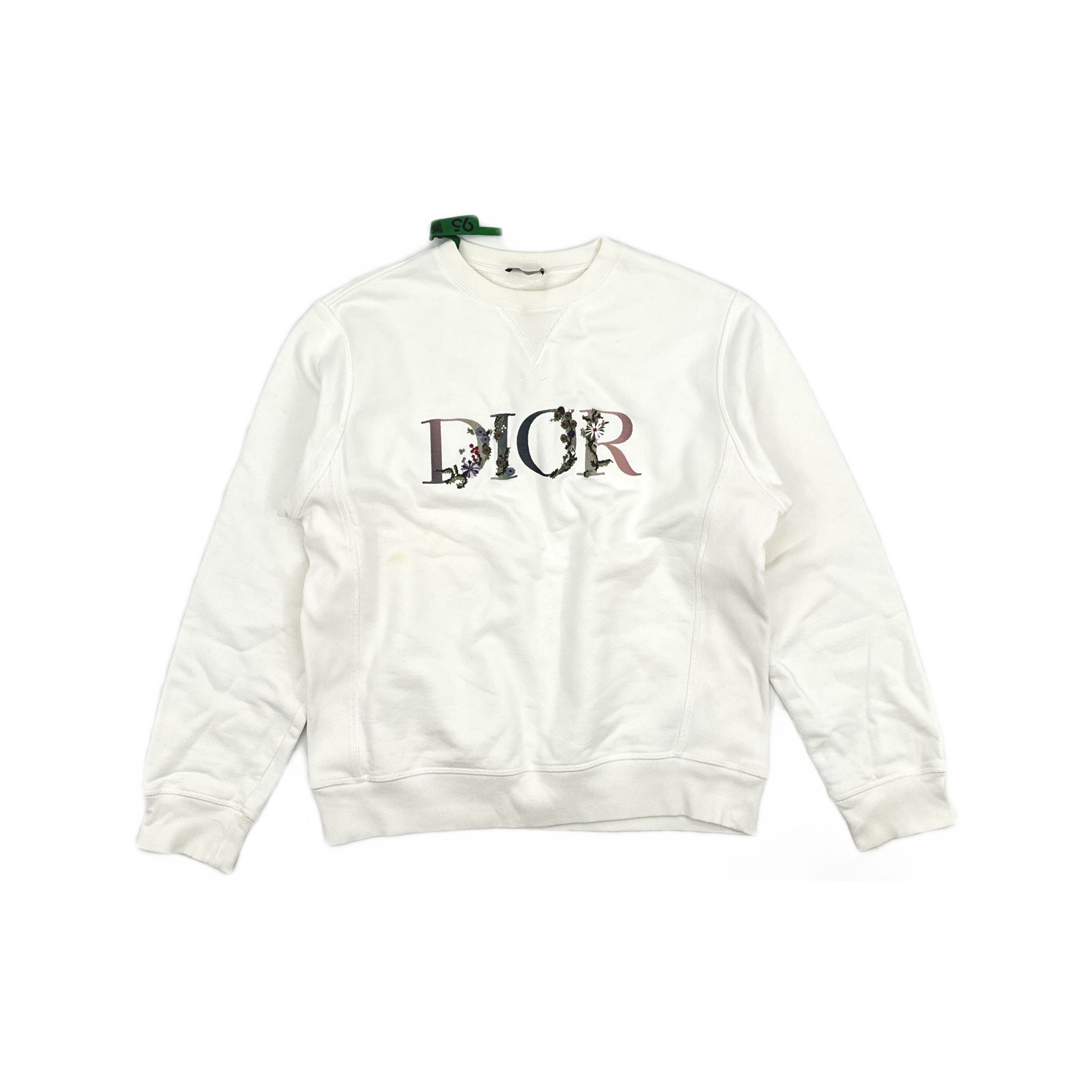 Dior Dior SS21 Flowers Logo Sweatshirt M Size US M / EU 48-50 / 2 - 1 Thumbnail