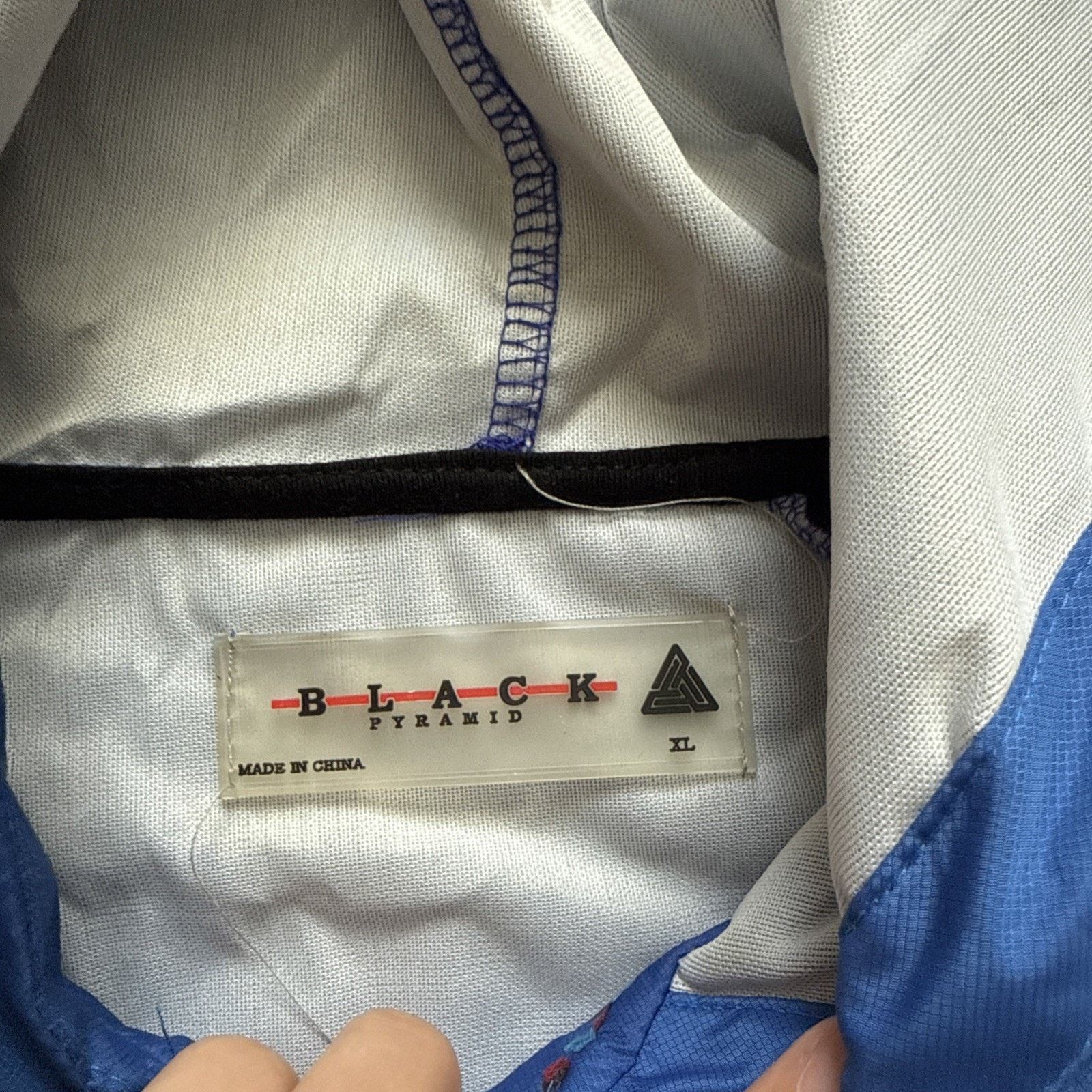 Black Pyramid Black Pyramid Jacket. Blue and Yellow. Windbreaker with hood Size US XL / EU 56 / 4 - 4 Thumbnail