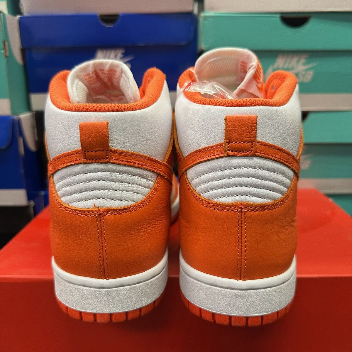 Nike Size 10.5 - Nike Dunk High Retro QS Syracuse 2016 850477-101 Size US 10.5 / EU 43-44 - 3 Thumbnail