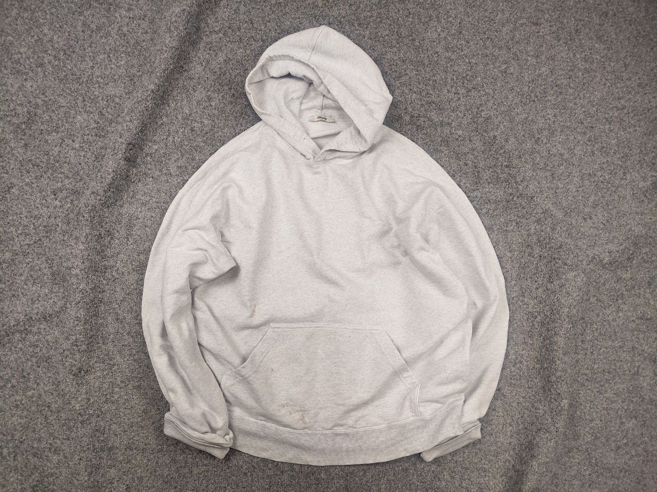 JJJJound JJJJound Design Oatmeal Oversized Gray Pullover Hoodie Logo Size US L / EU 52-54 / 3 - 1 Thumbnail