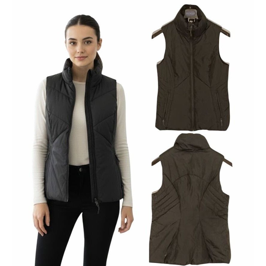 Champion ⭐Champion Womens Black Puffer Vest Size S Full Zip Two Pocke Size S / US 4 / IT 40 - 1 Thumbnail