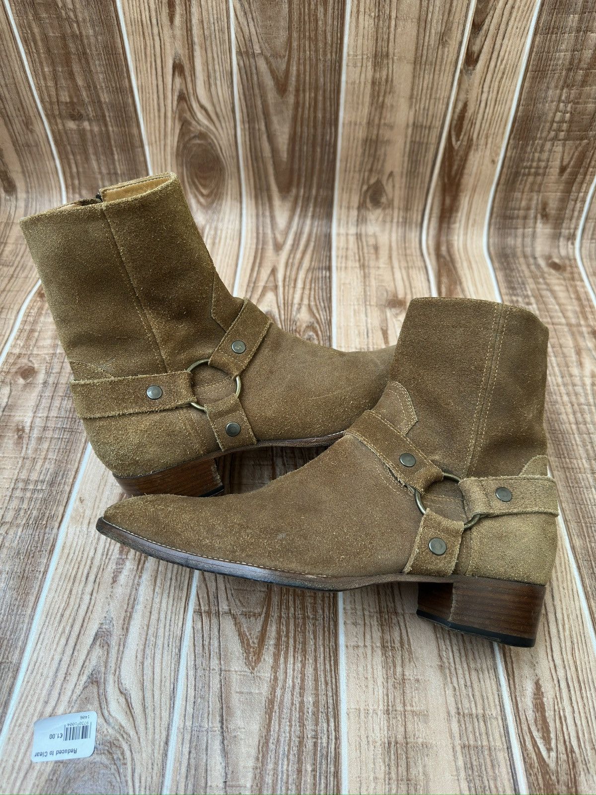 Saint Laurent Paris Hedi Slimane Saint Laurent Wyatt Harness Camel suede Boots Size US 9 / EU 42 - 8 Thumbnail