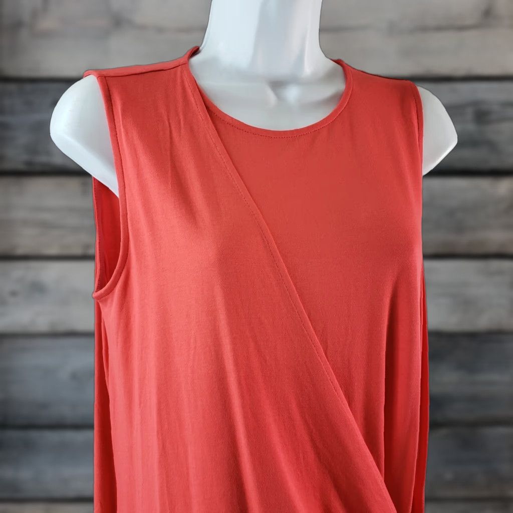 J. Jill J Jill Wearever Collection Womens Tank Top S Pink Side Tie - Regular Rayon Blend Vest Tank Shirt Womens Casual 90s Vintage? Size S / US 4 / IT 40 - 1 Thumbnail