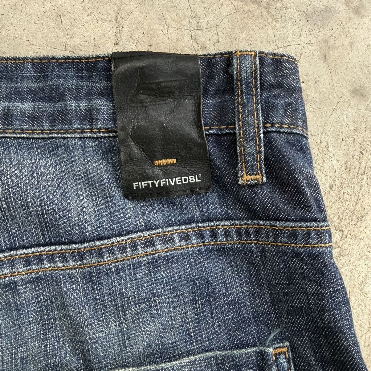 55DSL W33x27 Vintage 55DSL Flare Faded Denim Jean Pants Size US 33 - 11 Thumbnail