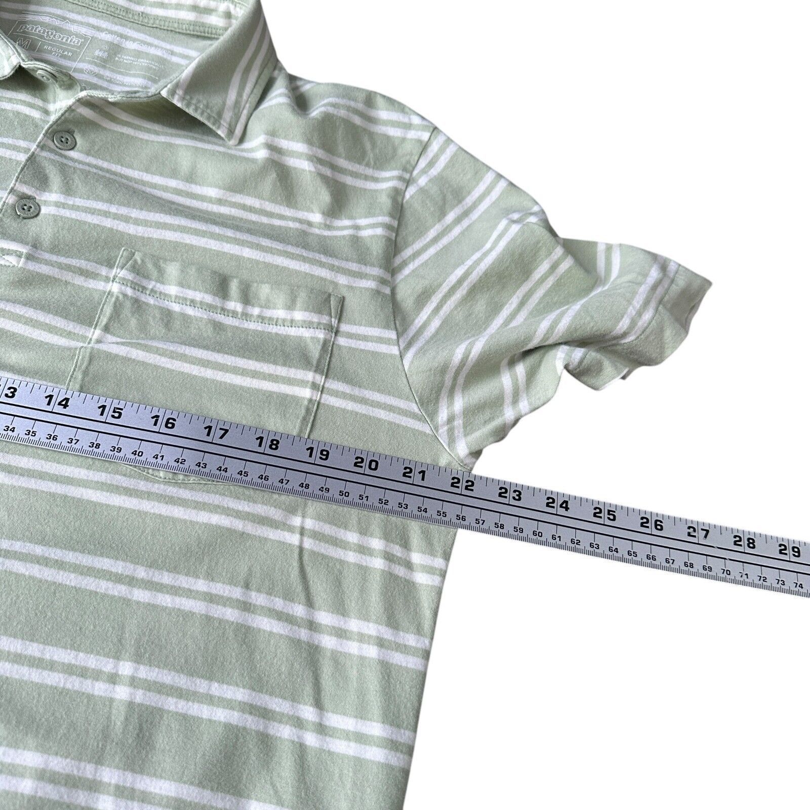 Patagonia Patagonia Polo Shirt Men’s Medium Green White Striped Size US M / EU 48-50 / 2 - 9 Thumbnail