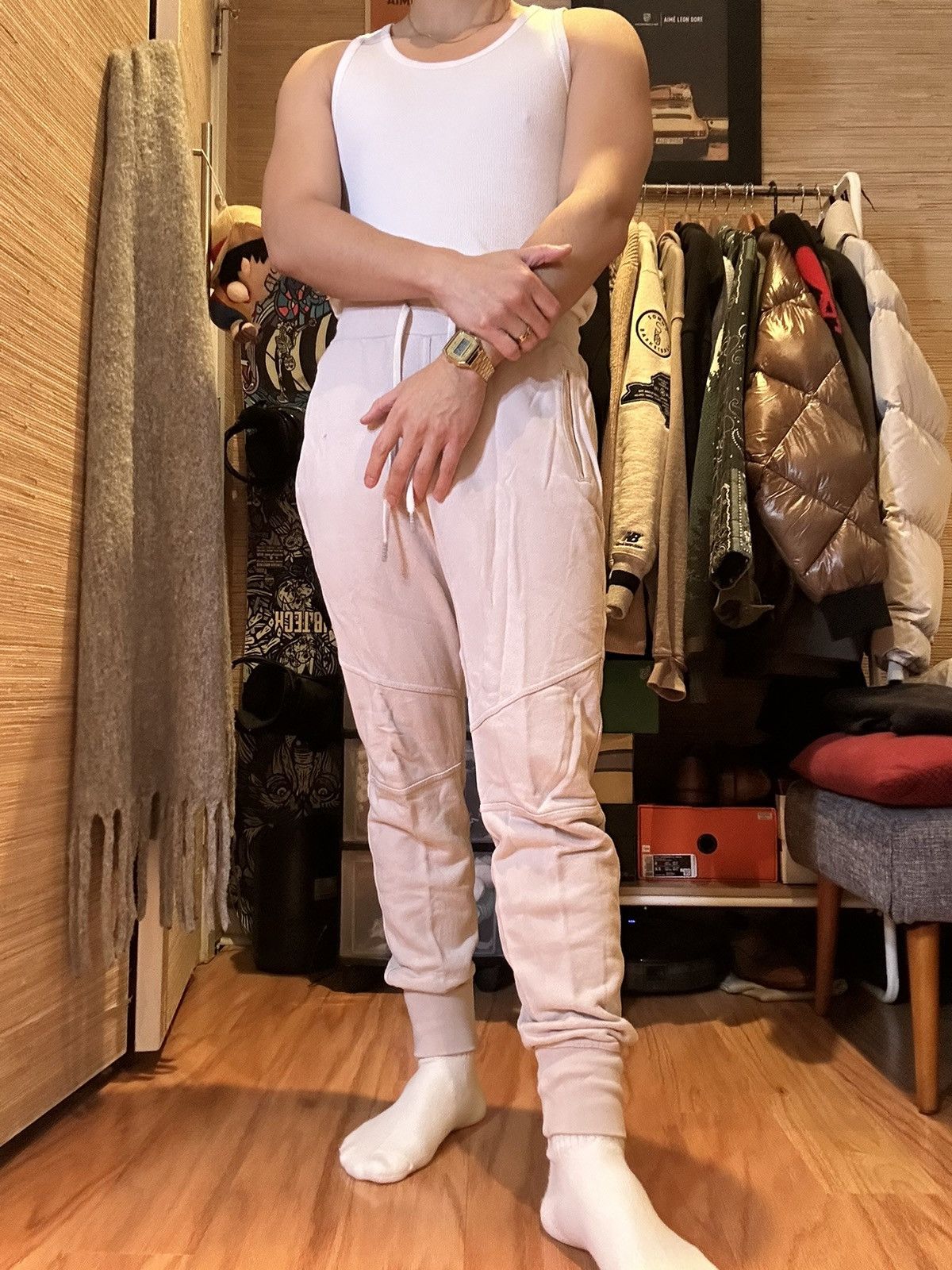 John Elliott John Elliott Cream Sweatpants Size US 30 / EU 46 - 2 Thumbnail