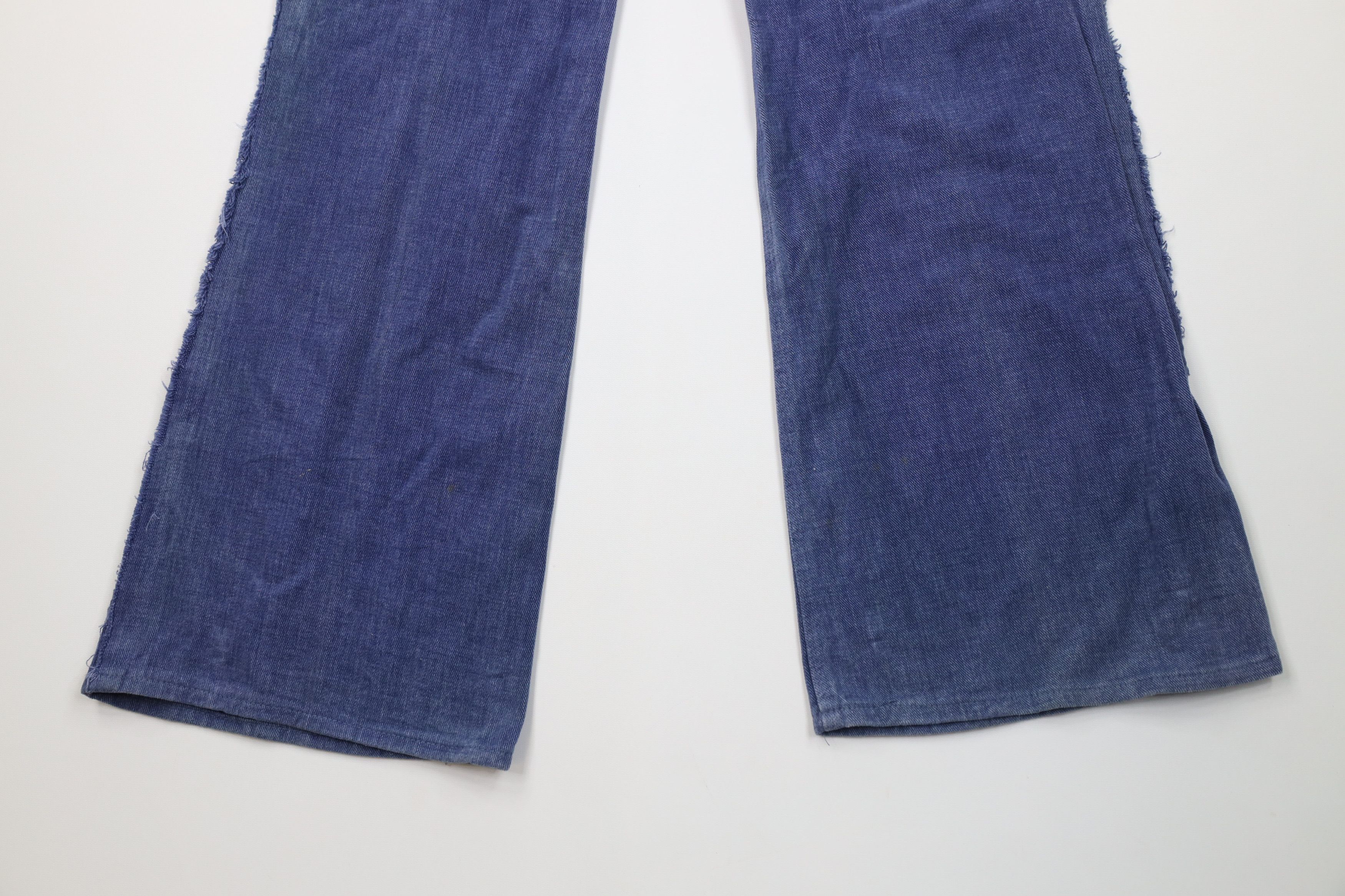 Vintage Vintage 70s Streetwear Cloth Bell Bottoms Jeans Blue USA Size 26" / US 2 / IT 38 - 4 Thumbnail