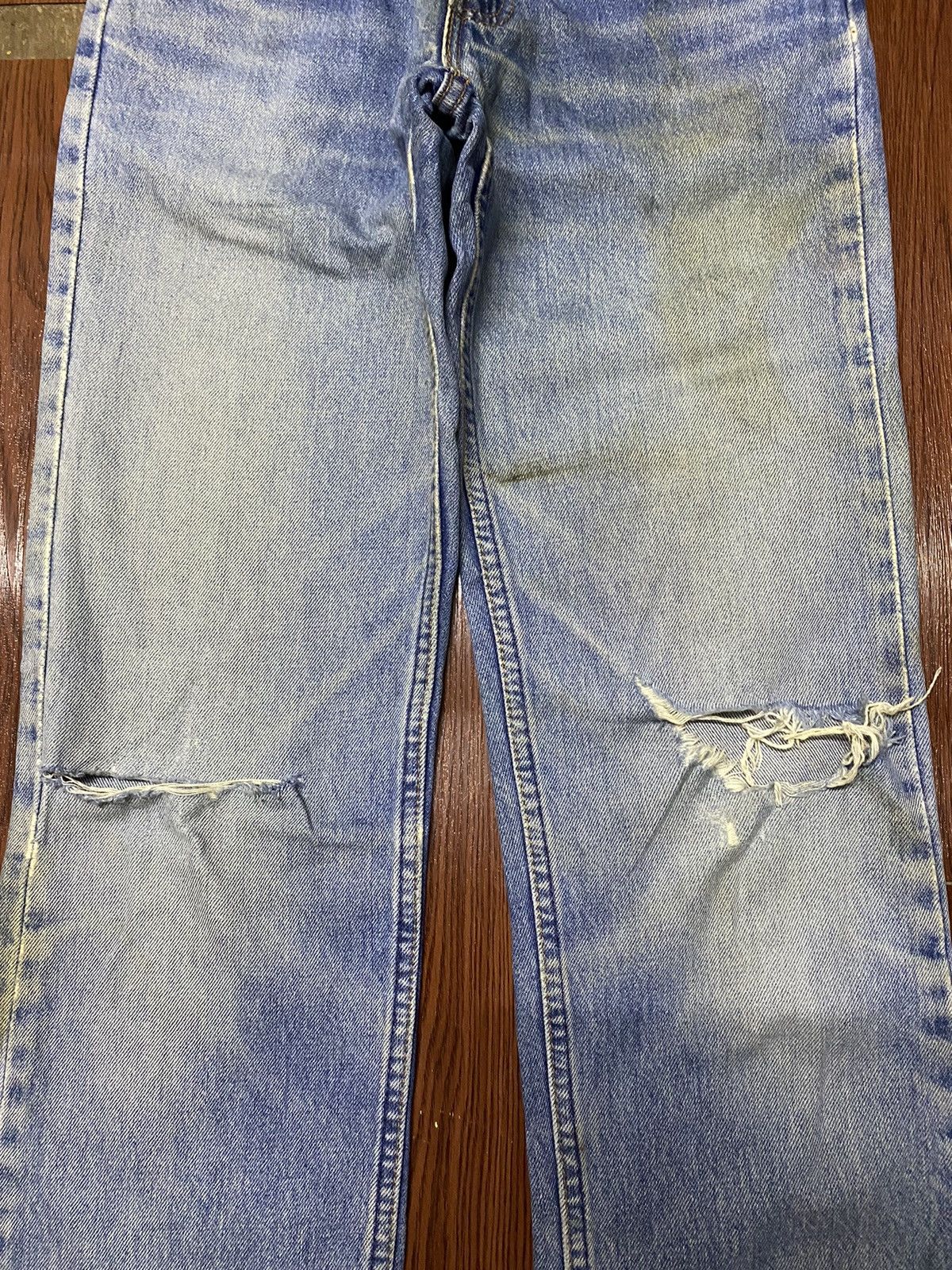 Levi's Vintage Clothing Vintage Levis515 Faded Wash Distressed Straight Jeans Size US 28 / EU 44 - 5 Thumbnail